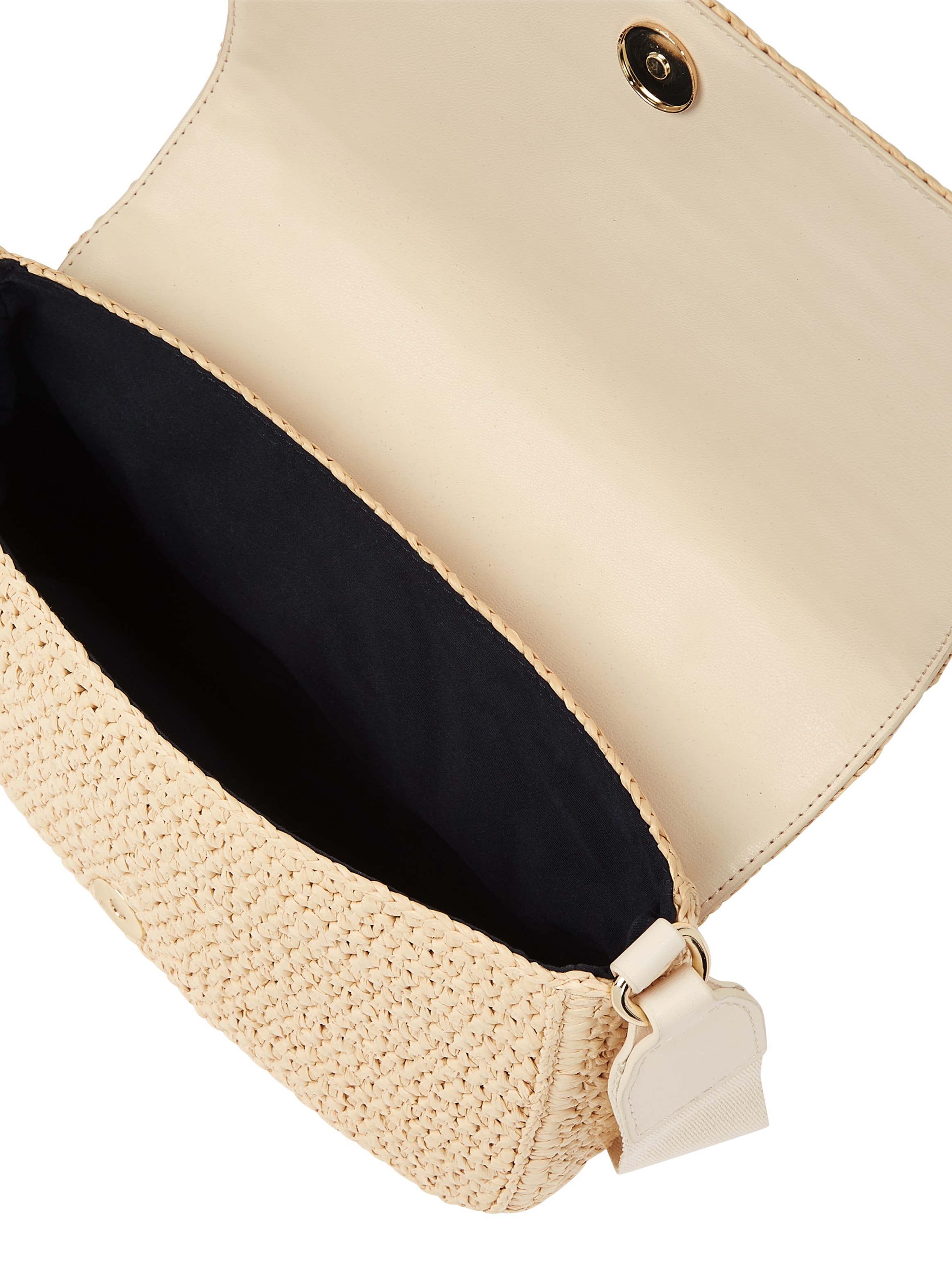 Tommy Hilfiger Umhängetasche »TH SPRING LOGO CONV CROSSOVER«, Mini Bag, Schultertasche in Flecht-Bast-Optik