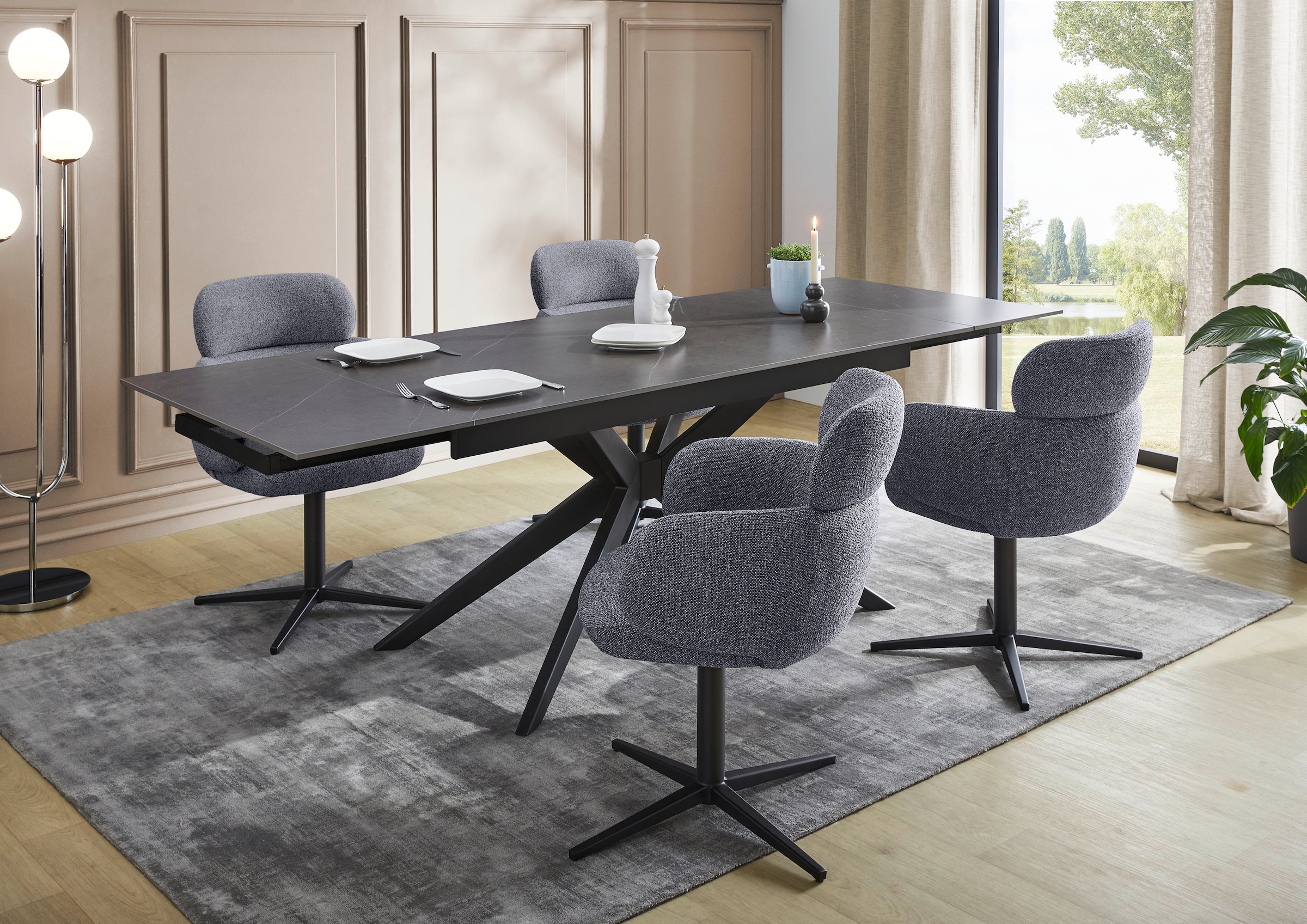 Jockenhöfer Gruppe Esszimmerstuhl »Bunny« () 1 Stk.4-Fuss Stuhl, inkl. Drehfunktion (360°), Sesseloptik, 150kg belastbar