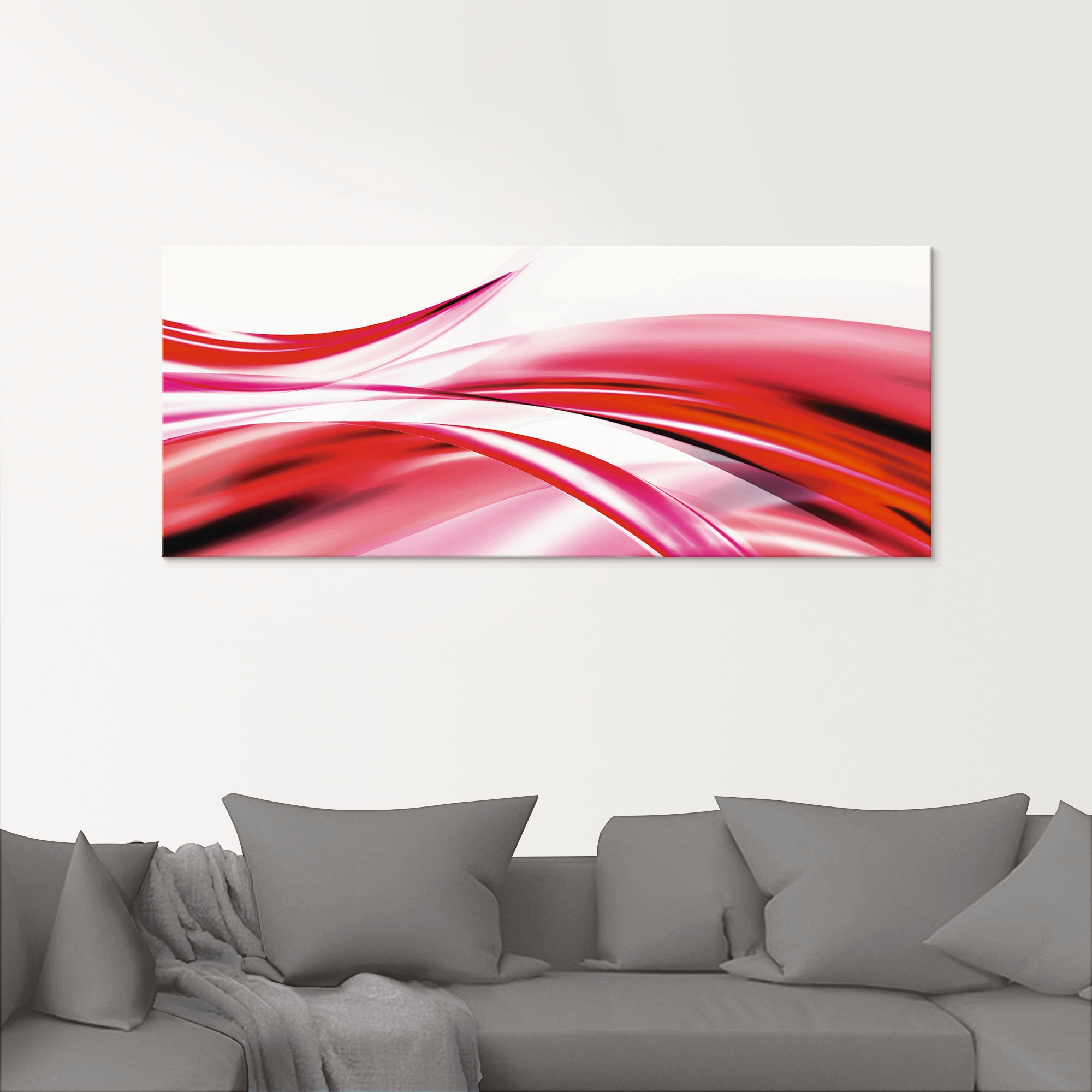 Artland Glasbild »Schöne Welle - Abstrakt«, Gegenstandslos, (1 St.), in verschiedenen Größen