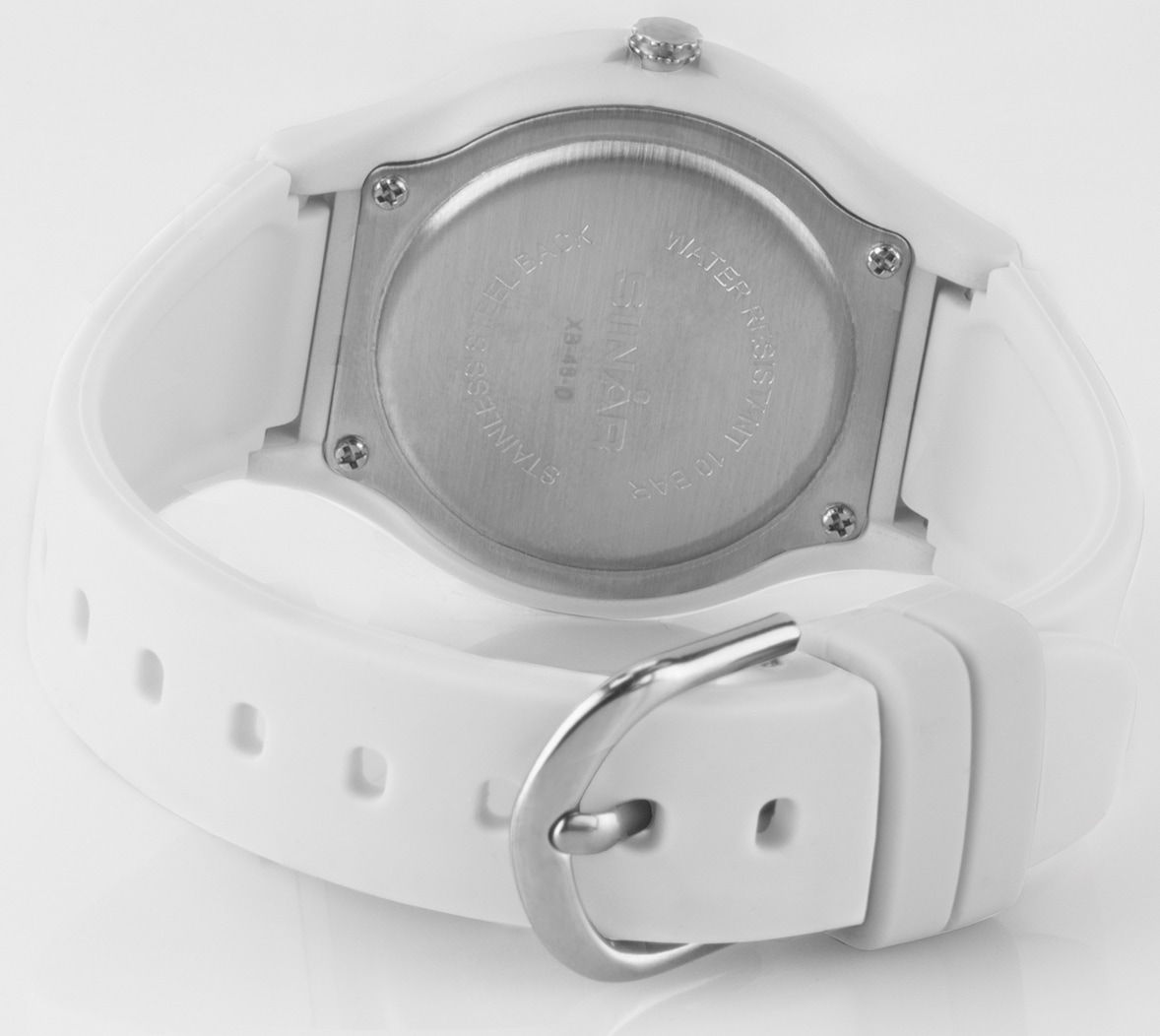 SINAR Quarzuhr, Armbanduhr, Damenuhr,Jugendliche, Silikonarmband, bis 10 bar wasserd.