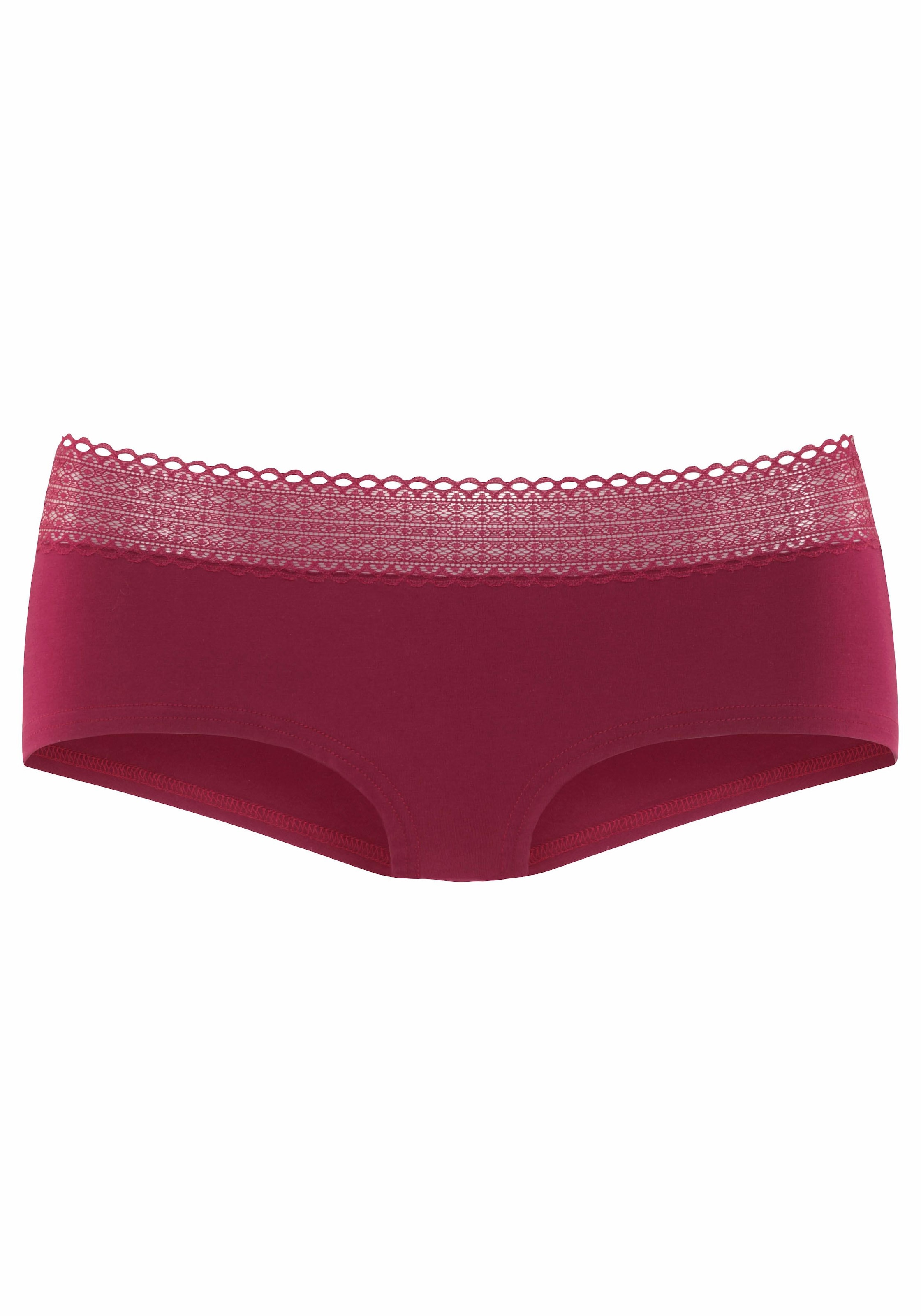 s.Oliver Panty, (Packung, 3 grafischer St.), mit elastischer ♕ Baumwoll-Qualität Spitze bei aus