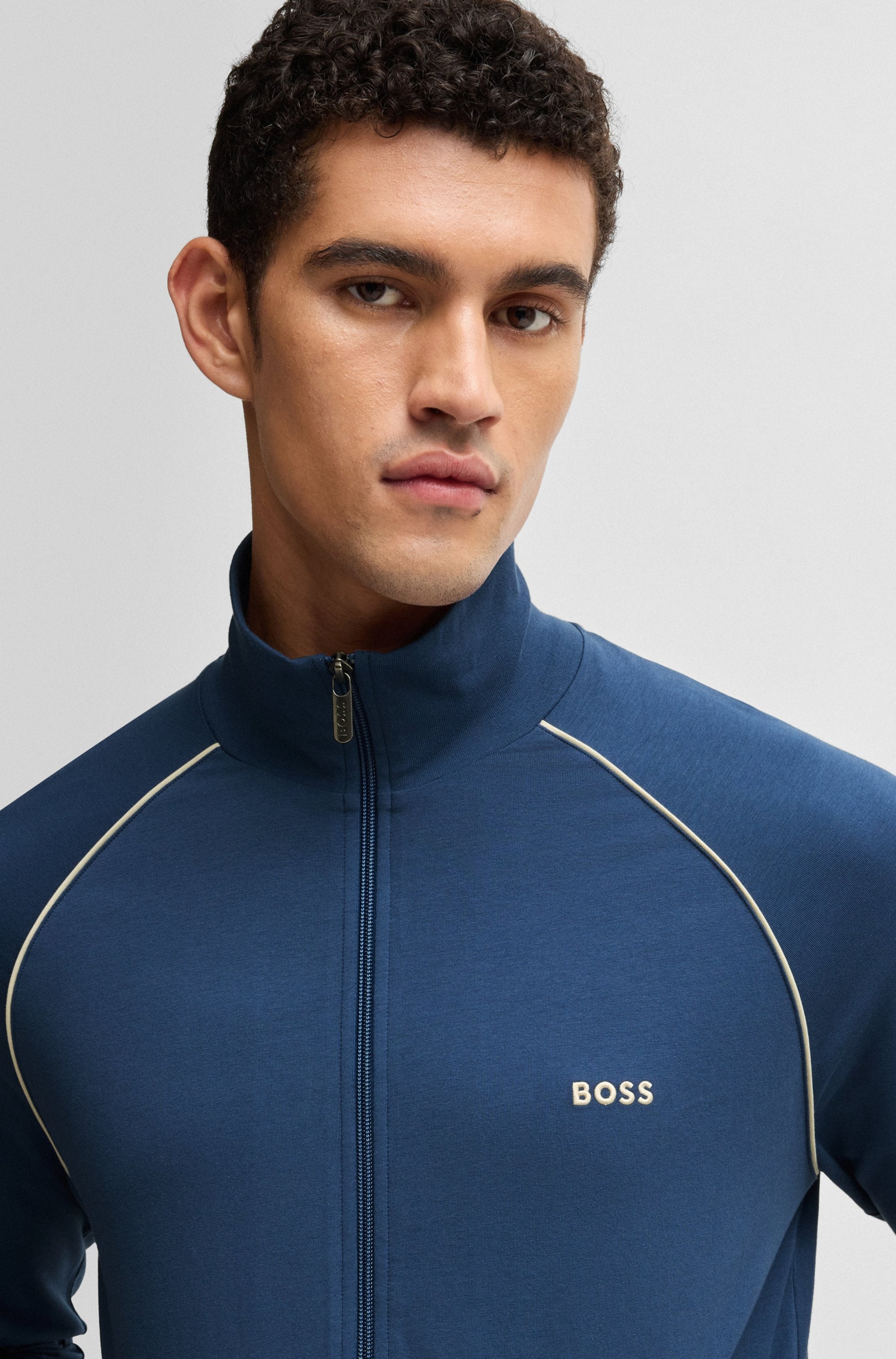 BOSS Sweatjacke »Mix&Match Jacket Z«, mit Kängurutasche