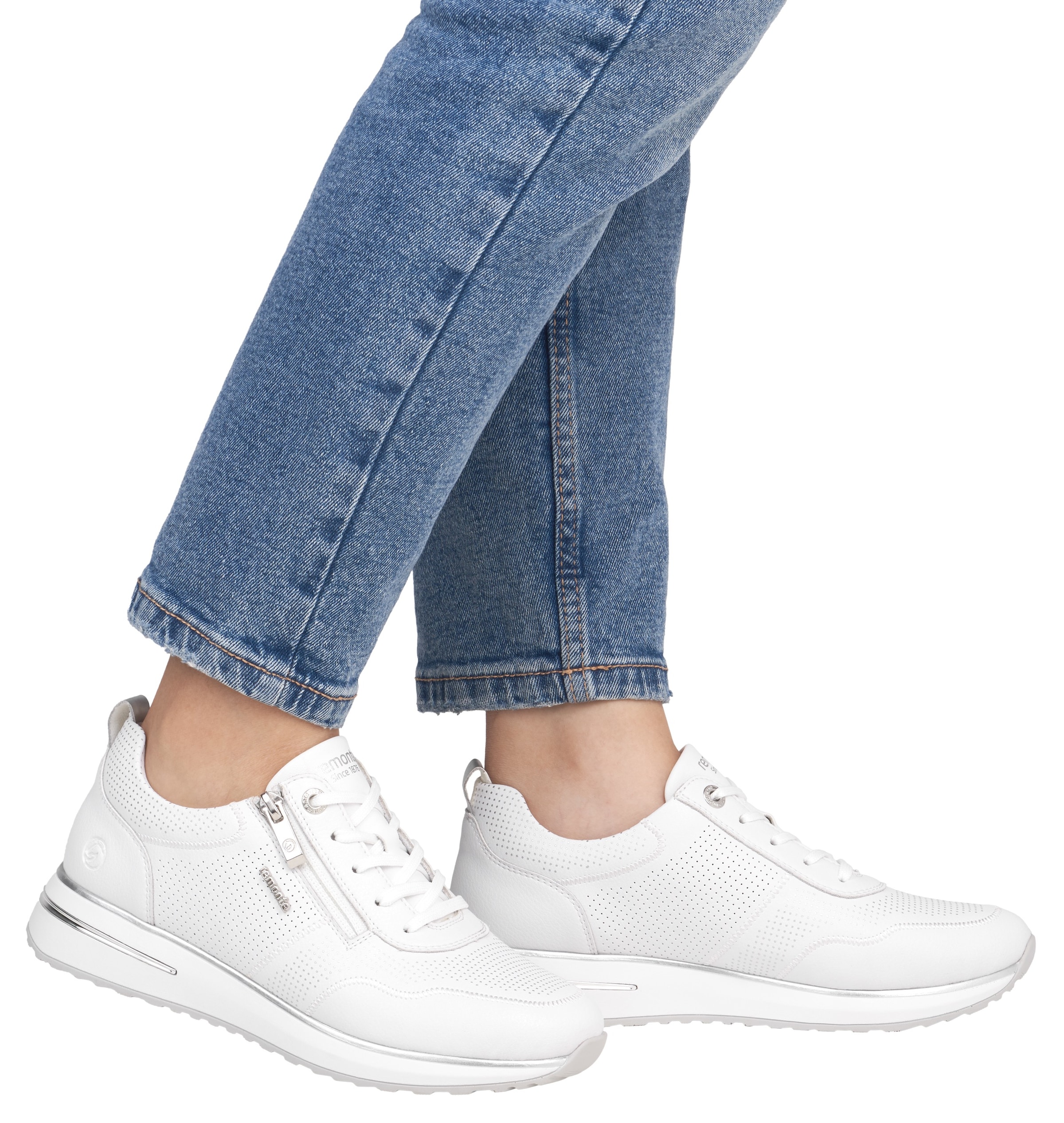 Remonte Keilsneaker, Freizeitschuh, Halbschuh, Schnürerschuh mit gepolstertem Schaftrand