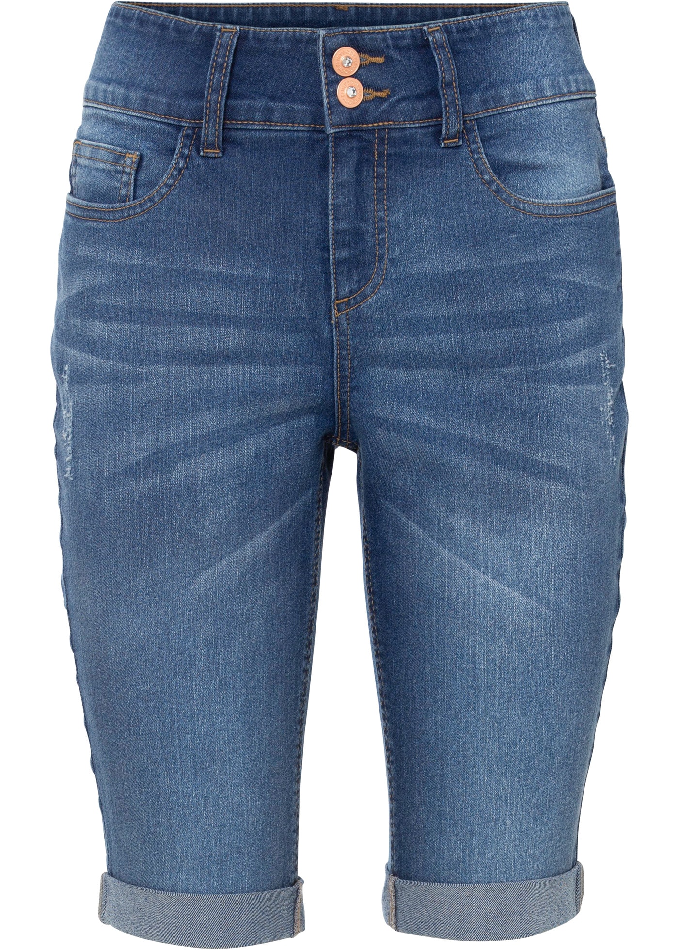 bonprix Bermudas  aus Baumwolle mit Elasthan, schmale Passform