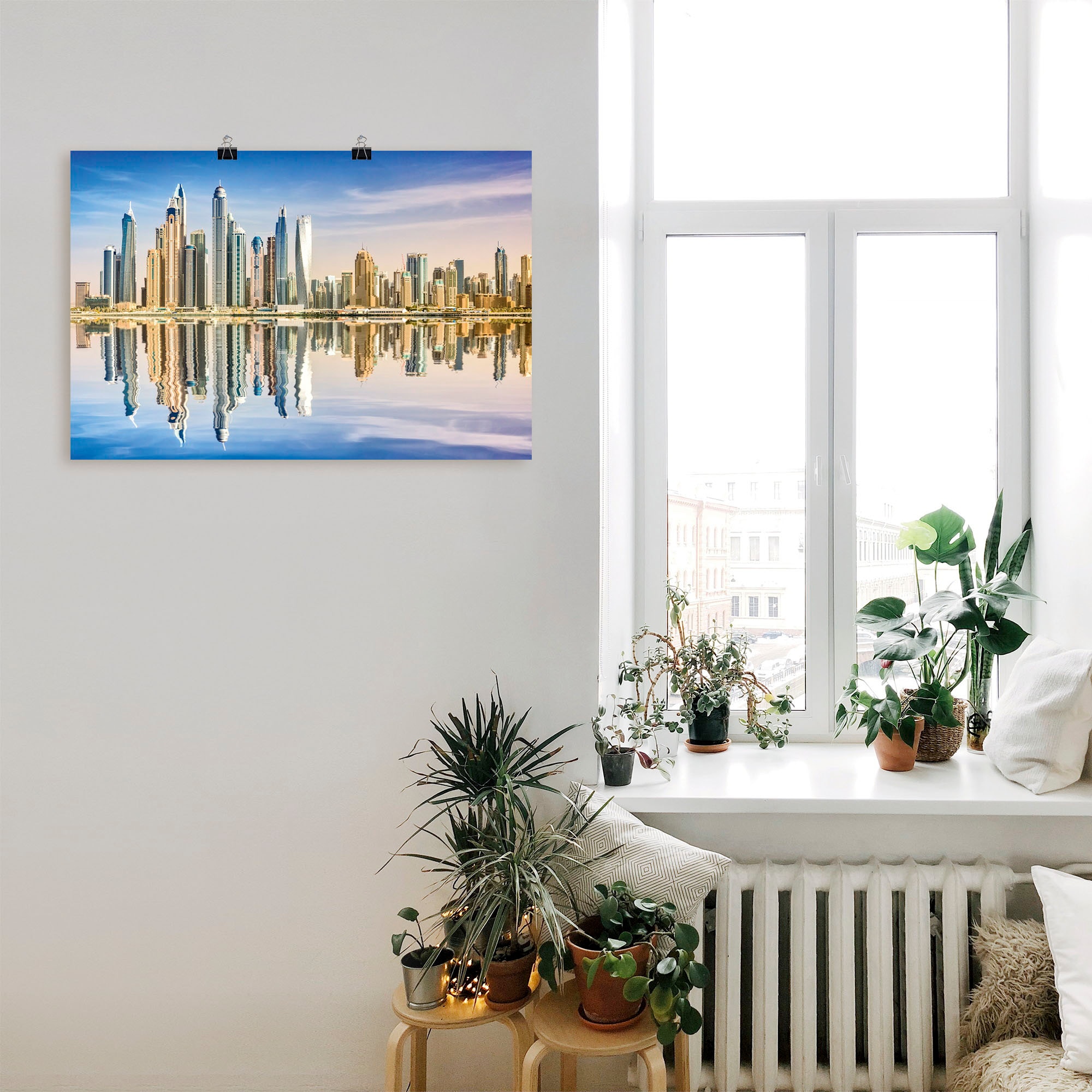 Artland Wandbild »Dubai marina«, Poster in Leinwandbild, oder (1 Wandaufkleber Größen Bilder auf Rechnung als versch. Alubild, kaufen St.), Asien, von