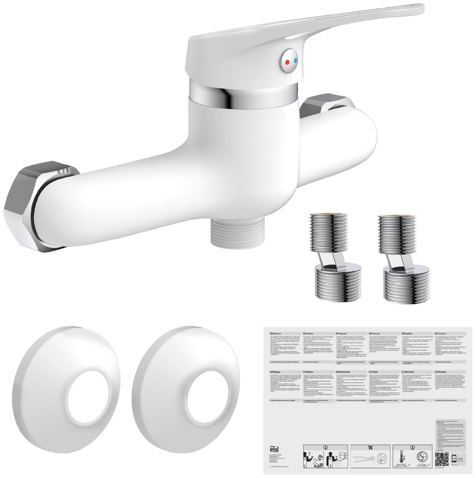 Eisl Badarmatur »3-teilige Serie SPEED« Set,  geräuscharm, Marken-Mischdüse