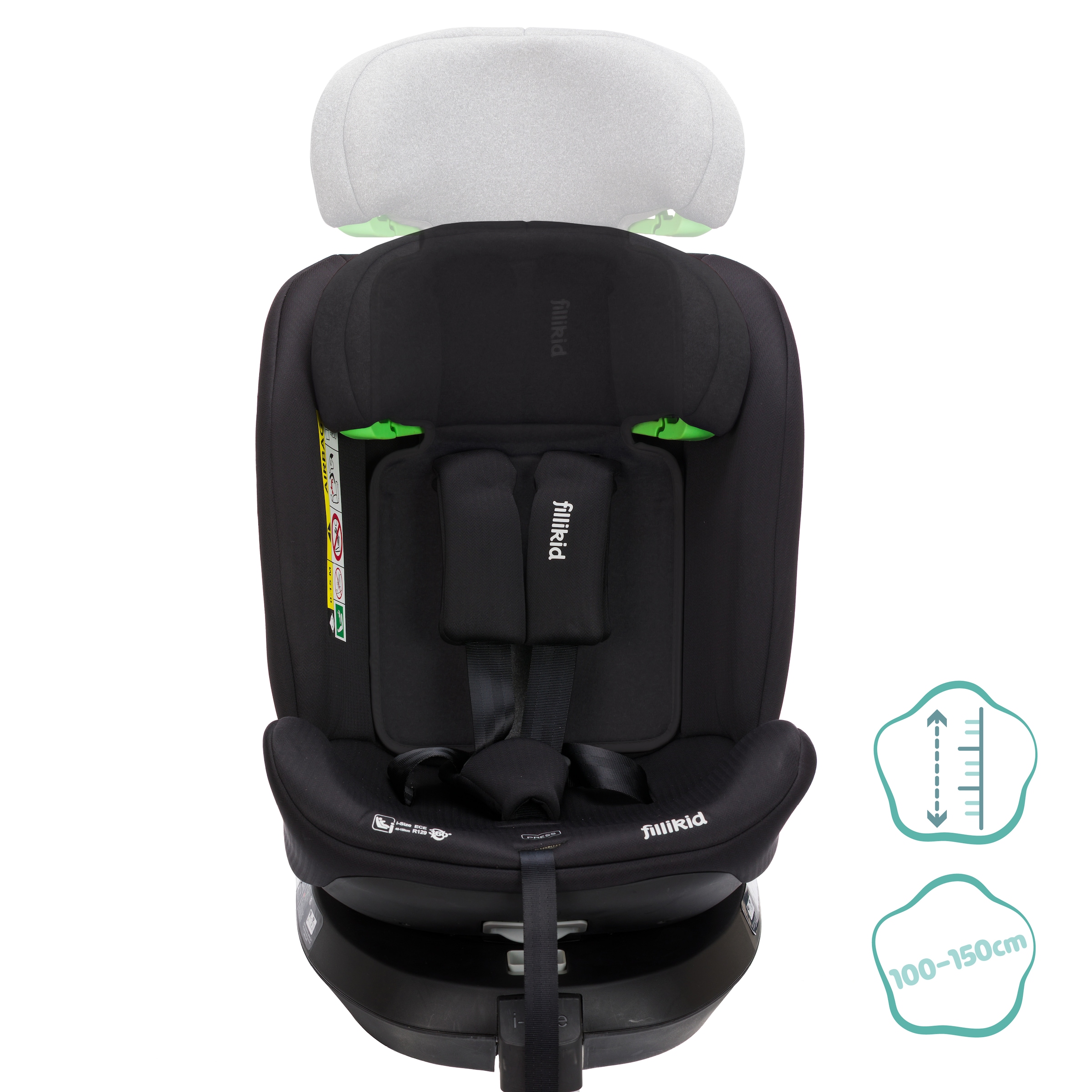 Fillikid Autokindersitz »Aris« 360° drehbar, inkl. Isofix