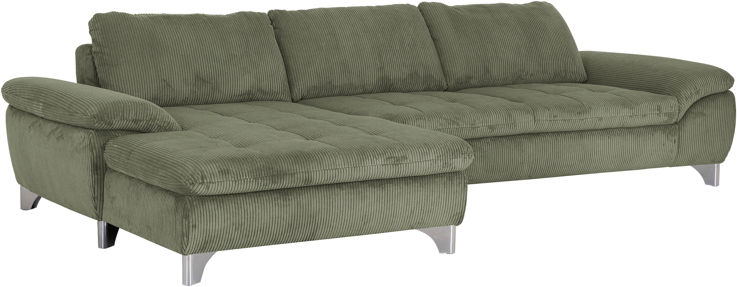 Die PlanBar Ecksofa »MP-IN14007, Breite 318 cm« wahlweise mit Bettfunktion und verstellbaren Kopfstützen