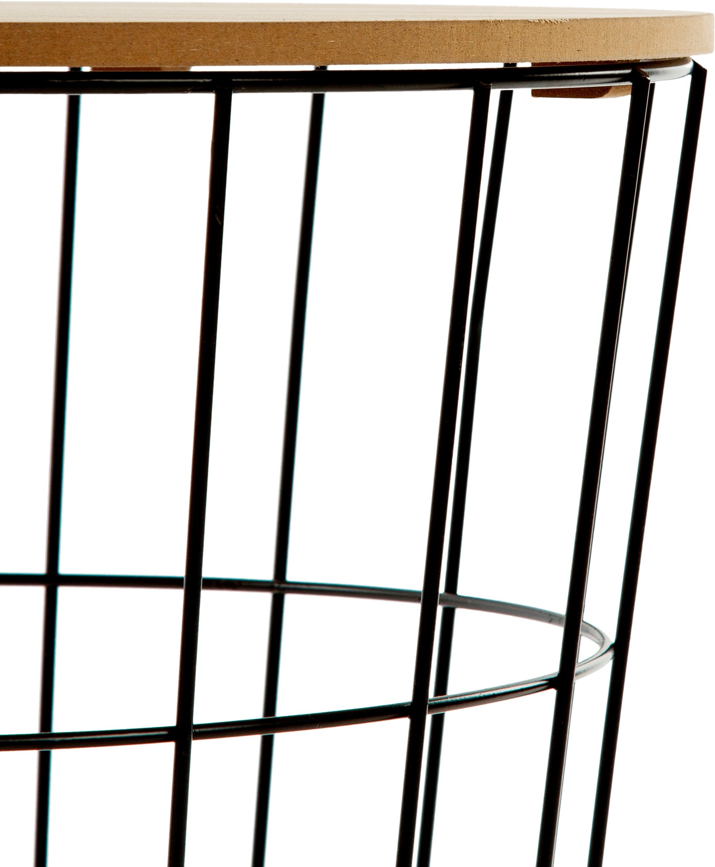 andas Beistelltisch »St. Tropez, Höhe: 41 cm, runde Tischplatte Ǿ 39,5 cm«, Couchtisch mit Metallgestell und abnehmbarer Tischplatte