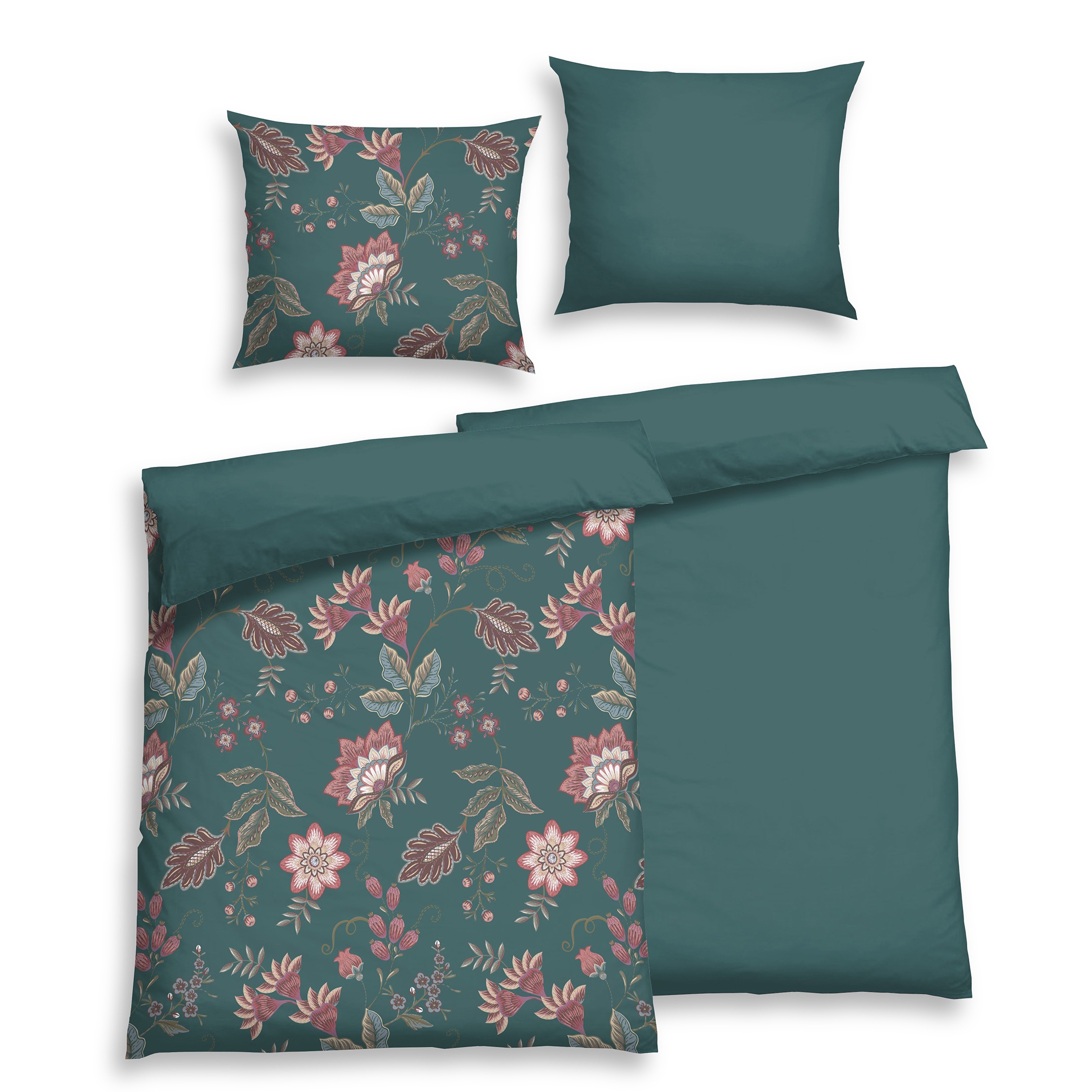 Florella Wendebettwäsche »Tamilli Jaspis, Edel Satin, 100% Baumwolle«