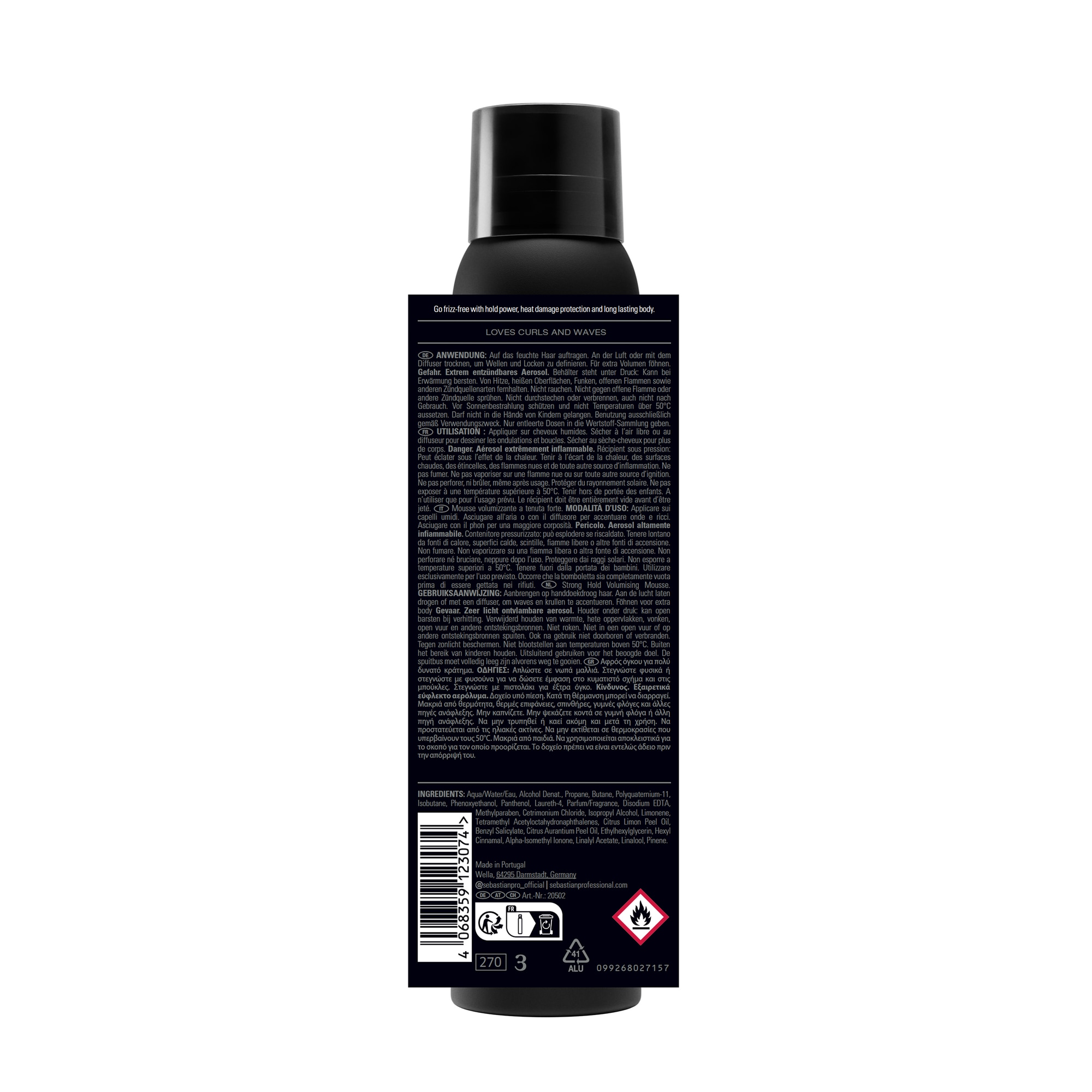 Sebastian Professional Haarfluid »Mousse Forte« für glanzloses Haar, gegen Frizz, volumenverstärkende Formel