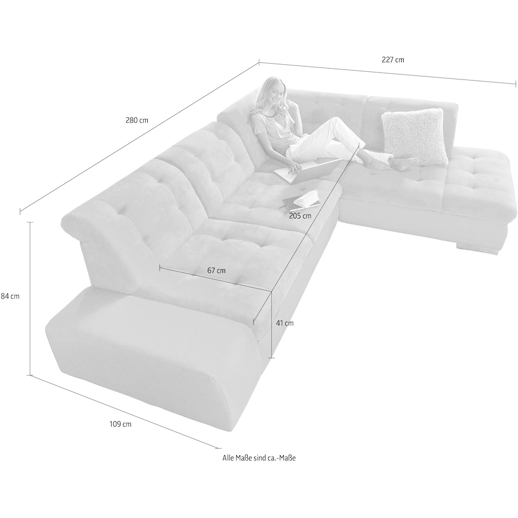 sit&more Ecksofa »Pale«