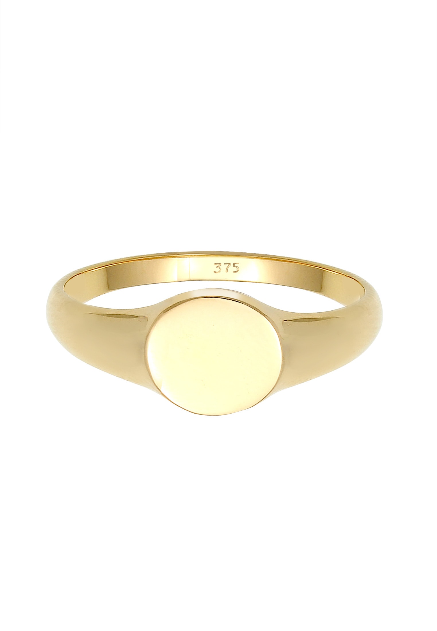 Elli Premium Siegelring »Ring Siegelring rund 375 Gelbgold«