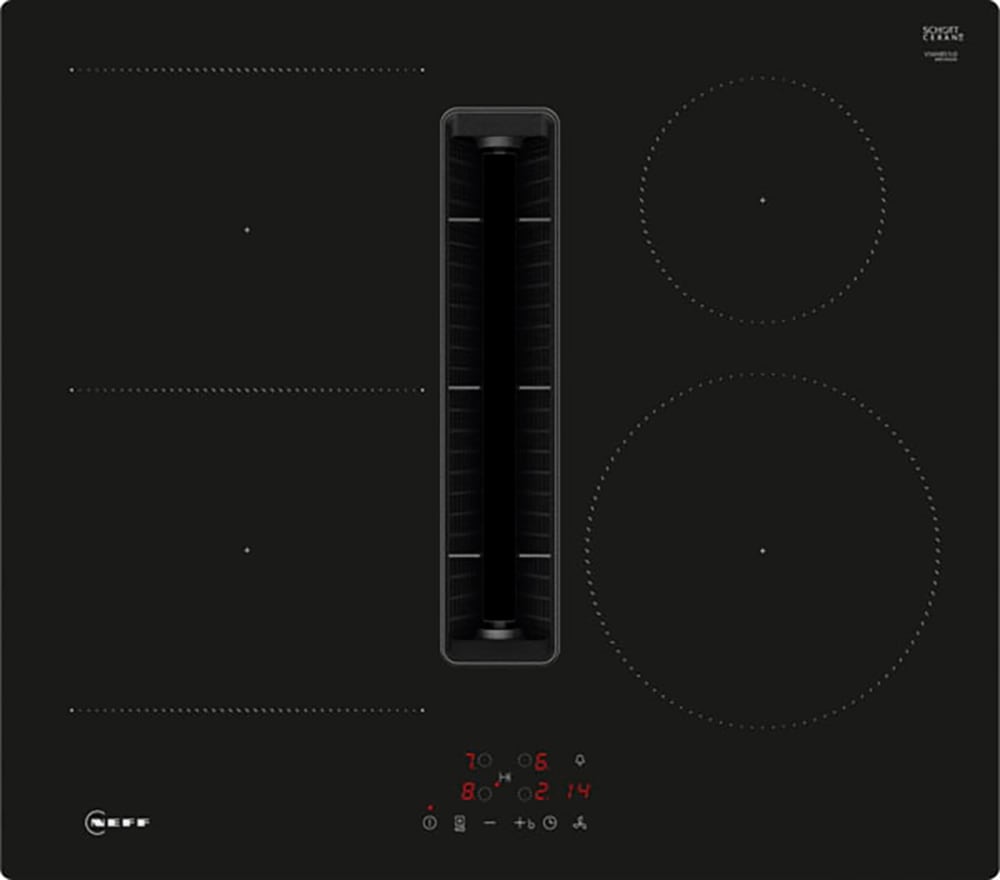 Neff V56NBS1L0 N50 60cm Induction Hob w Integrated Ventilation Black