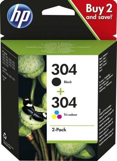 HP Tintenpatrone »304«, (Spar-Set), original Druckerpatrone 304 schwarz/cyan /magenta/yellow ➥ 3 Jahre XXL Garantie | UNIVERSAL