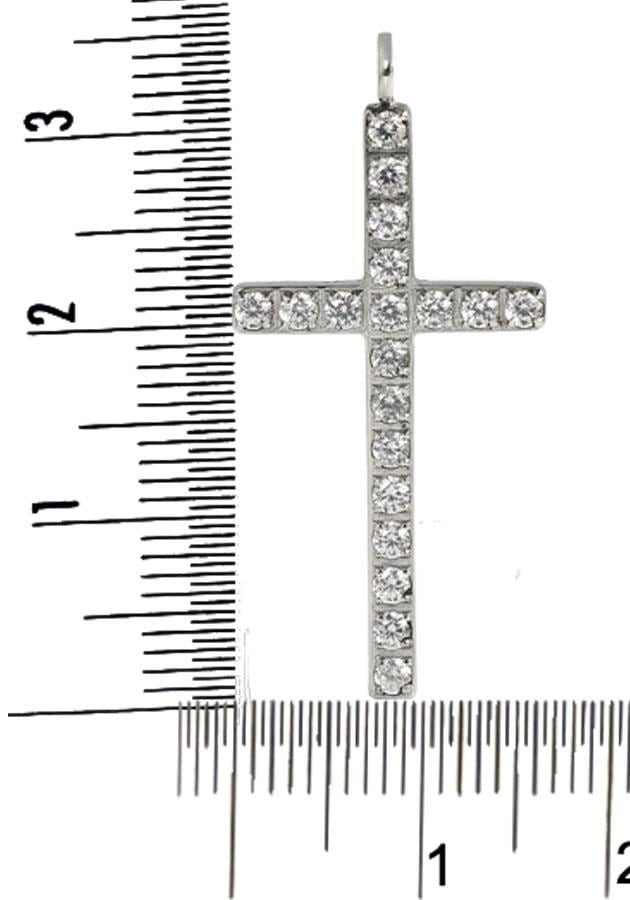 Made »Kreuz, in bequem Glaube, Kettenanhänger Germany bestellen massiv«, Zirkonia, Firetti glänzend, mit