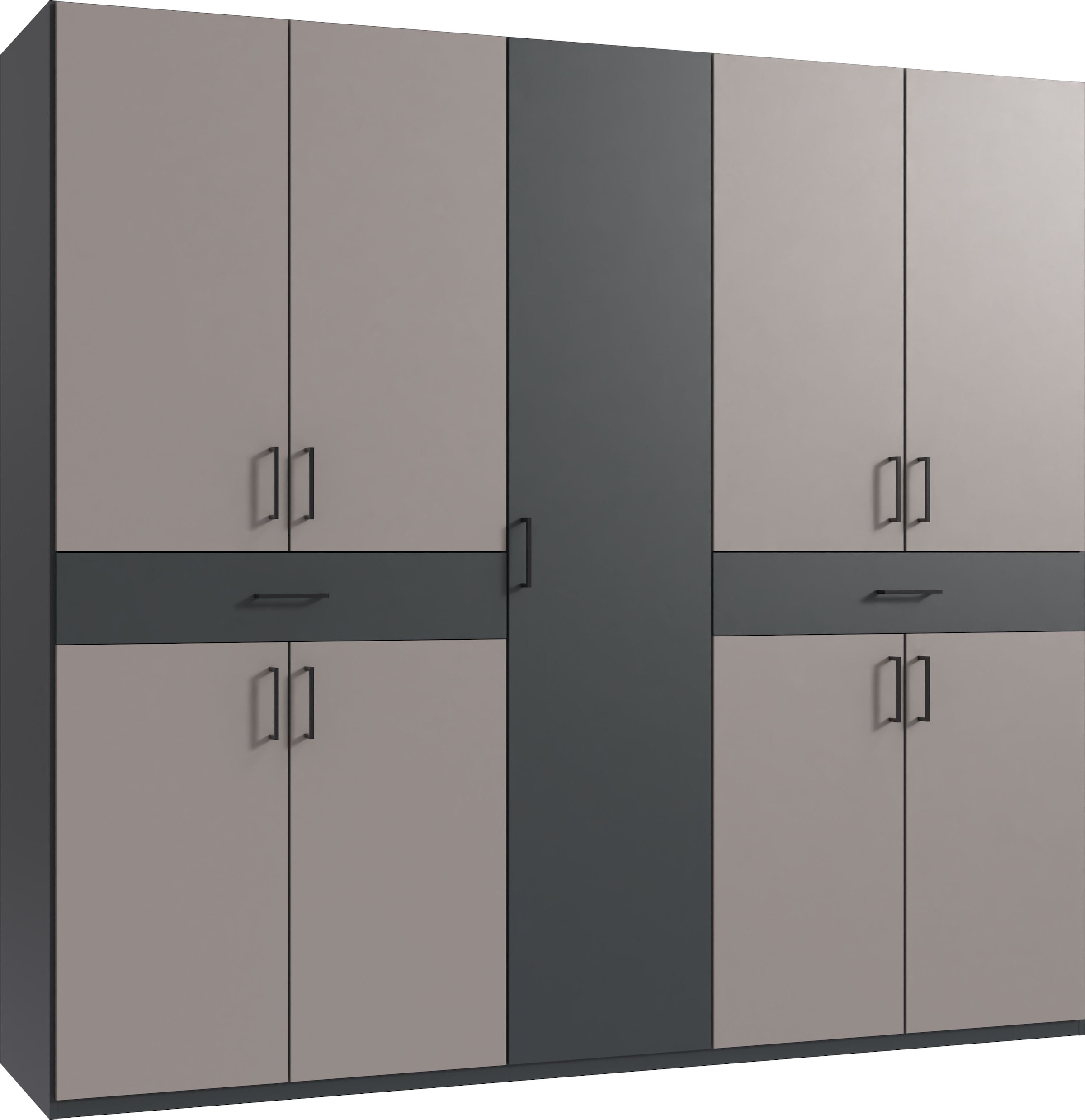 Wimex Drehtürenschrank »Tibet Kleiderschrank mit sehr viel Stauraum, große Farbauswahl« mit jeweils 2 Schubladen auf bequemer Zugriffshöhe, in 3 Breiten