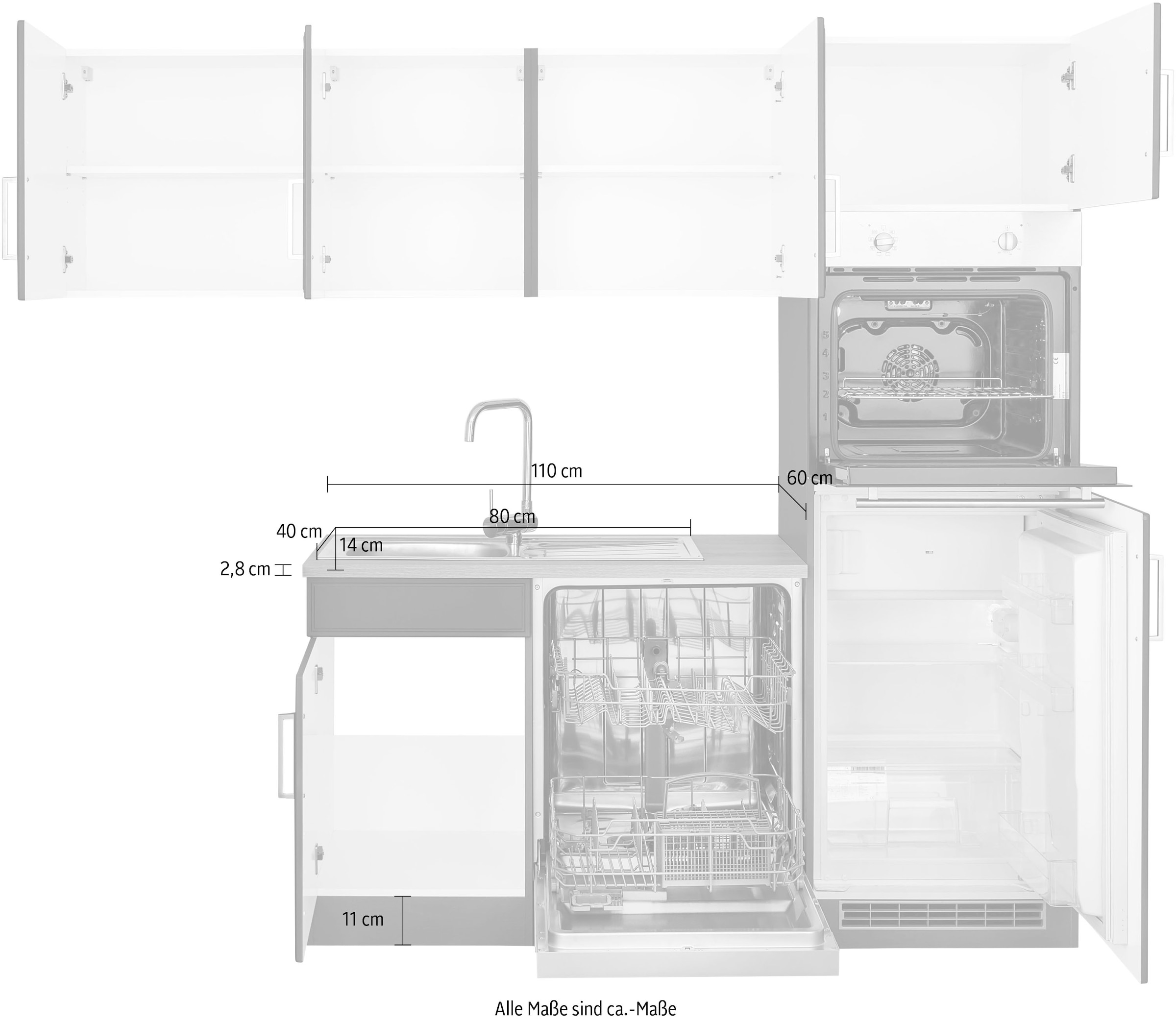 HELD MÖBEL Winkelküche »Stockholm«, Stellbreite 230/170 cm, mit  hochwertigen MDF Fronten im Landhaus-Stil auf Raten kaufen