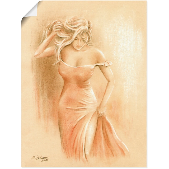 Artland Wandbild »Kurviges Model«, Erotische Bilder, (1 St.), als  Leinwandbild, Poster in verschied. Größen bequem bestellen