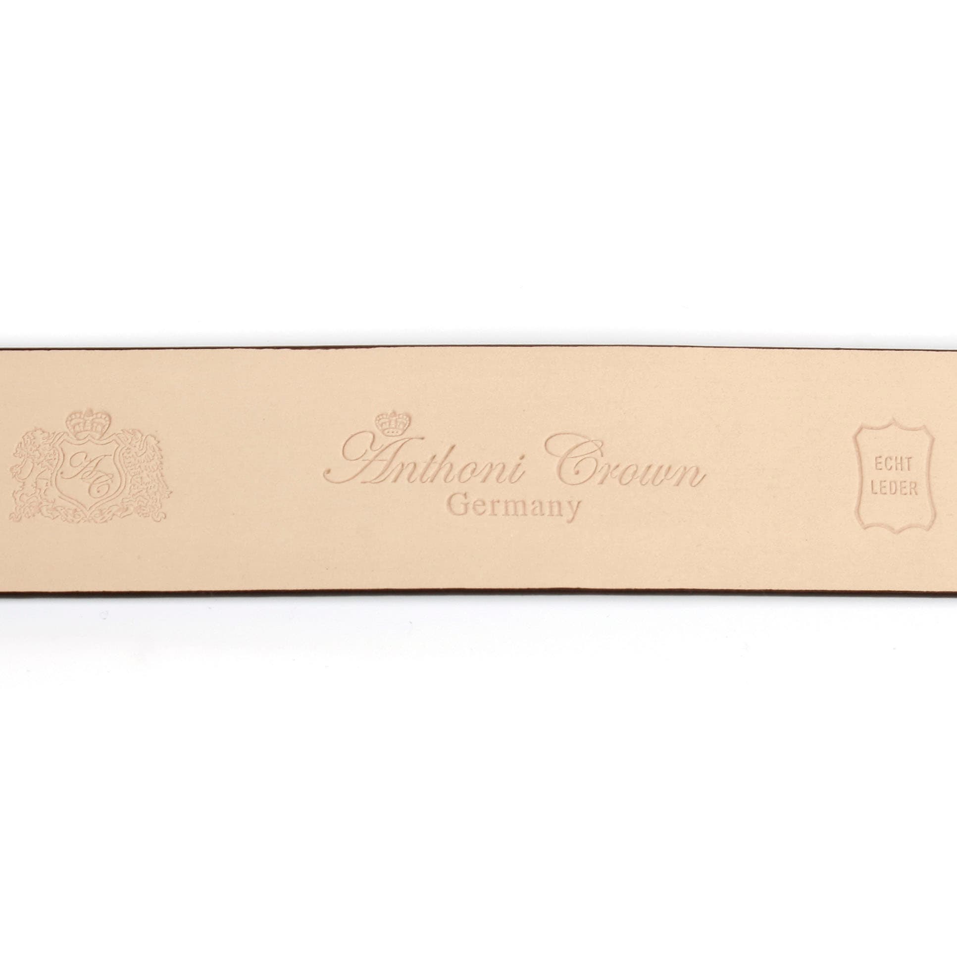 Anthoni Crown Ledergürtel, mit glänzender ovaler Schließe bequem bestellen | Anzuggürtel