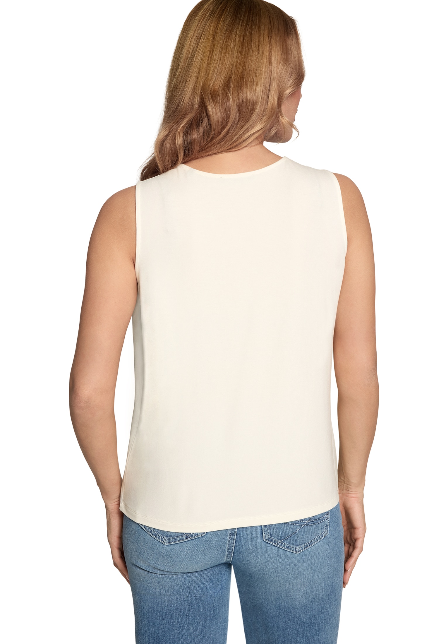 Zero Blusentop »Blusentop mit Rundhalsausschnitt«