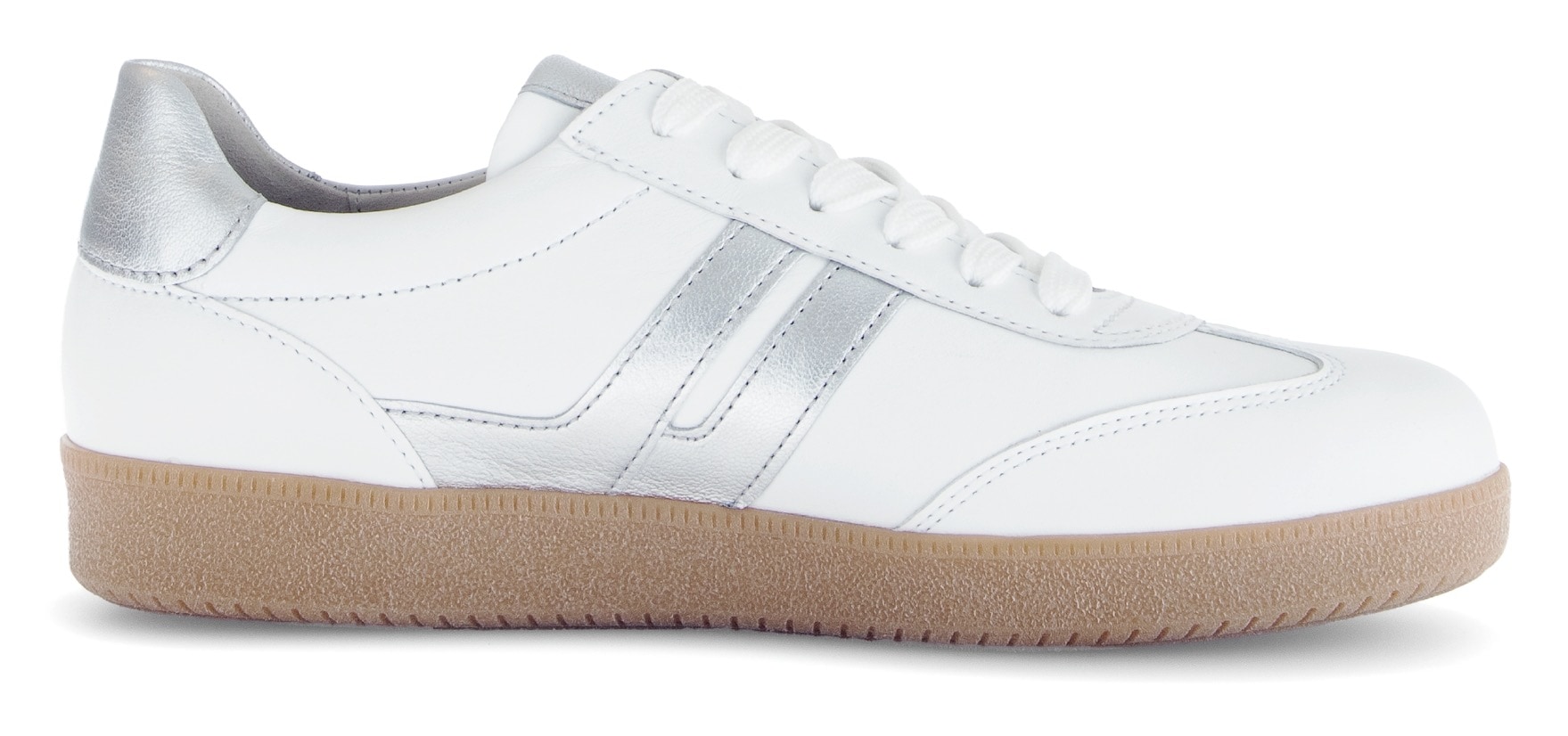 Gabor Plateausneaker  , Freizeitschuh, Halbschuh, Schnürer, Kontrastbesatz in Metallic-Optik