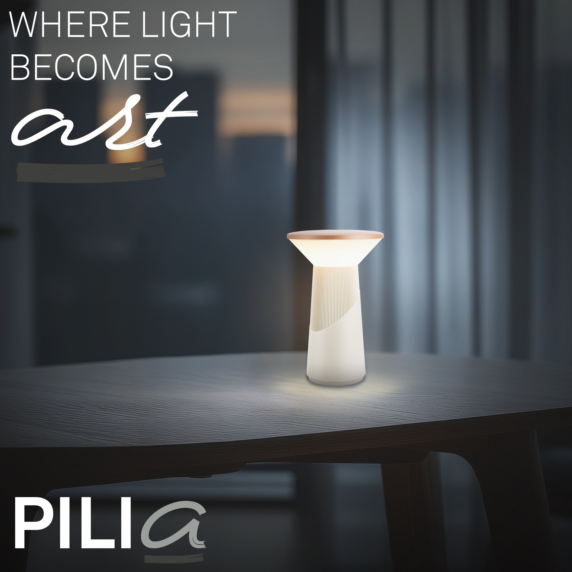 Briloner Leuchten LED Tischleuchte »PILIA« LED-Board 1 Stk. Warmweiß 15x24 cm, Akku tauschbar, Indoor/Outdoor, Wohnzimmer, Balkon