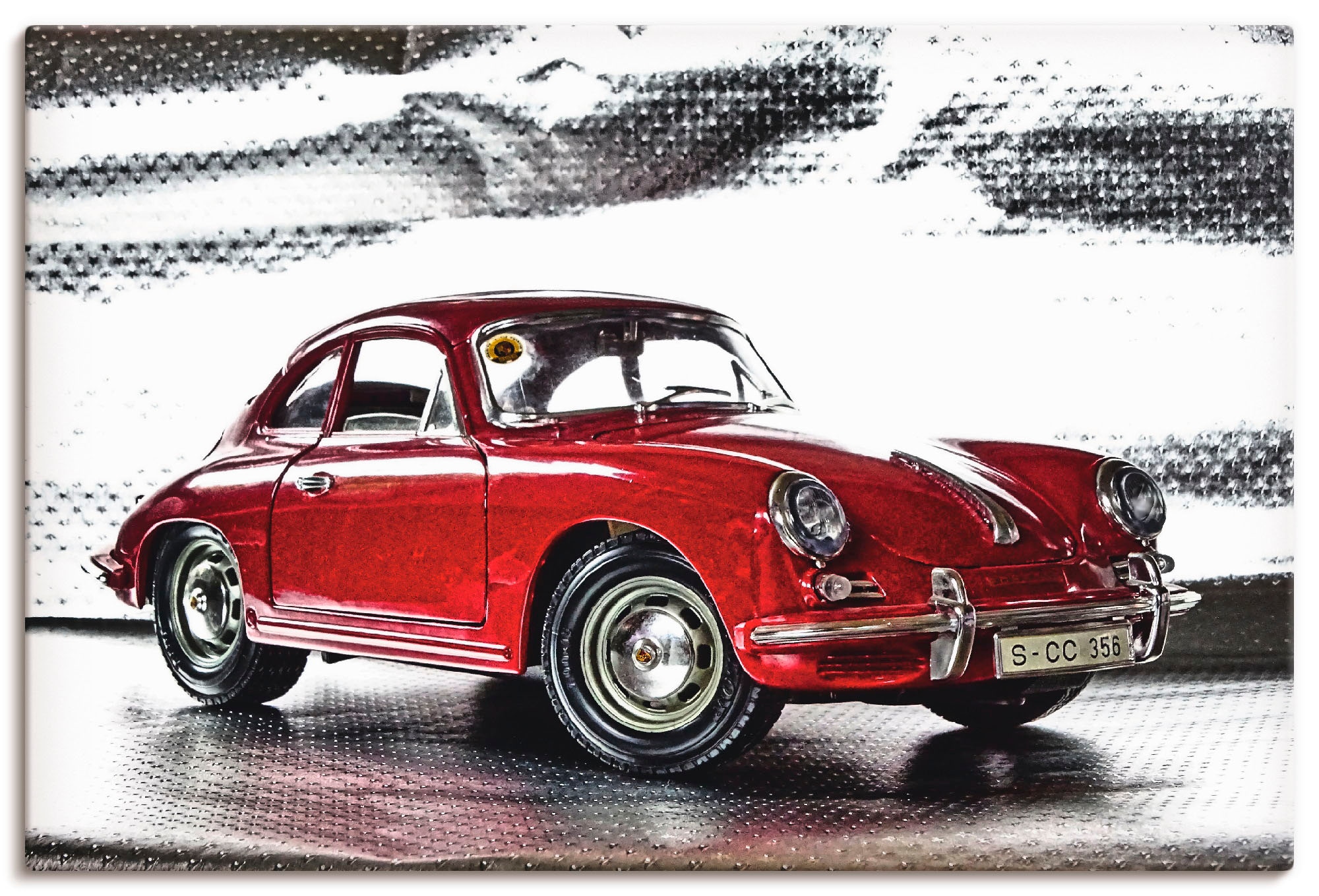 Artland Wandbild »Klassiker (1 Porsche Poster in Auto, Rechnung 356«, Leinwandbild, Größen oder auf Der St.), bestellen Wandaufkleber - als Alubild, versch