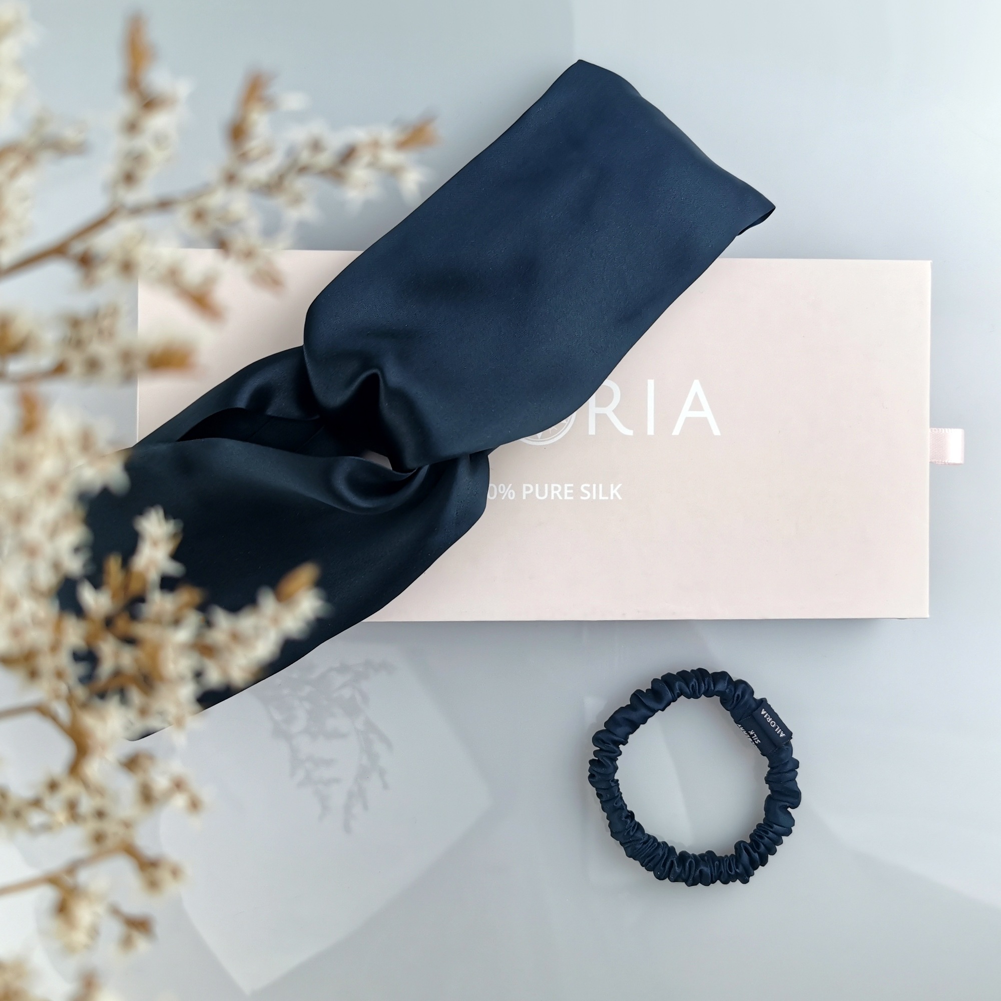 AILORIA Seidentuch »Set Headband und Scrunchie S aus Seide SOYEUX & DOUX«