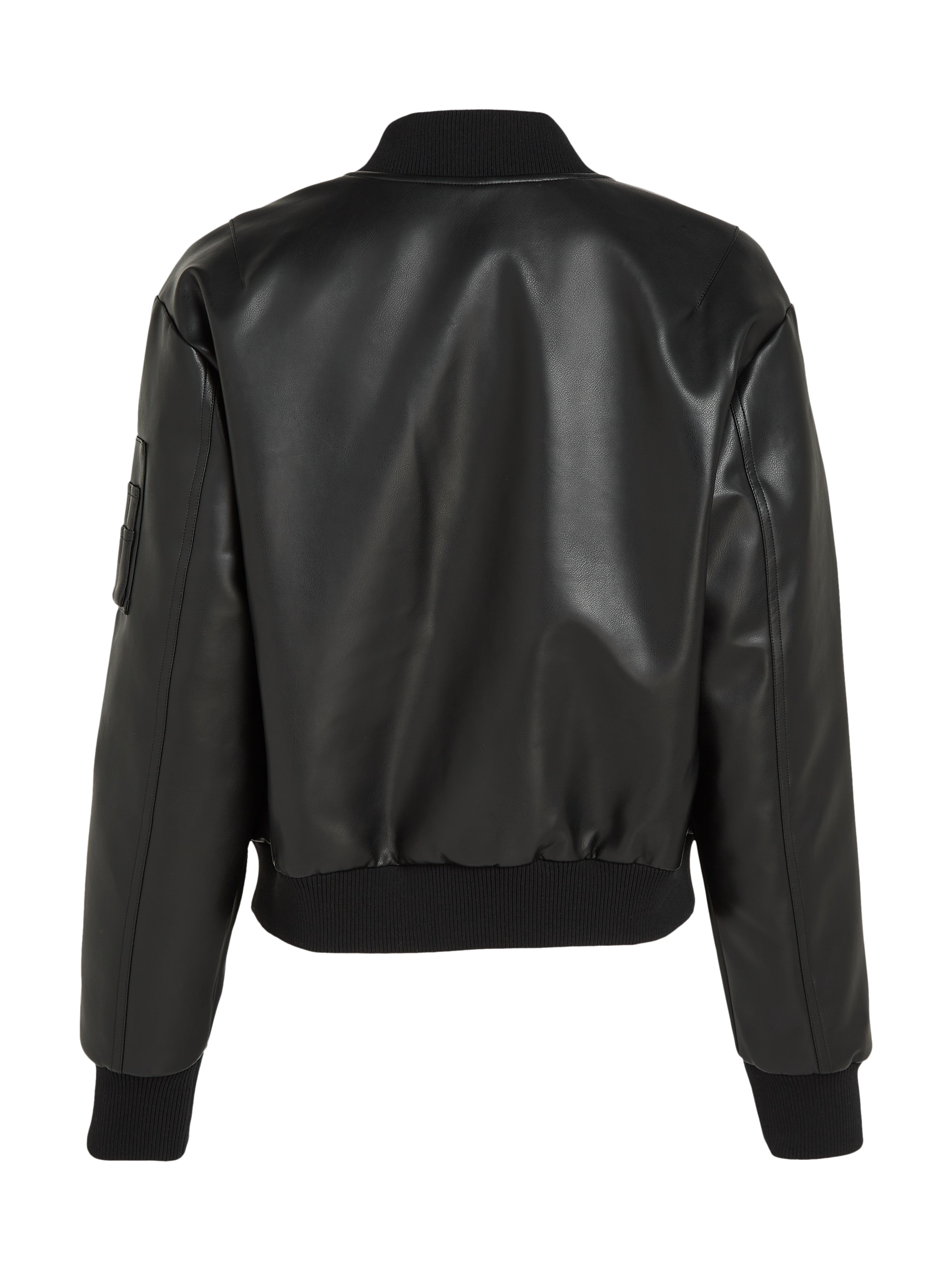 Calvin Klein Jeans Collegejacke »FAUX LEATHER BOMBER JACKET«, mit Logoprägung