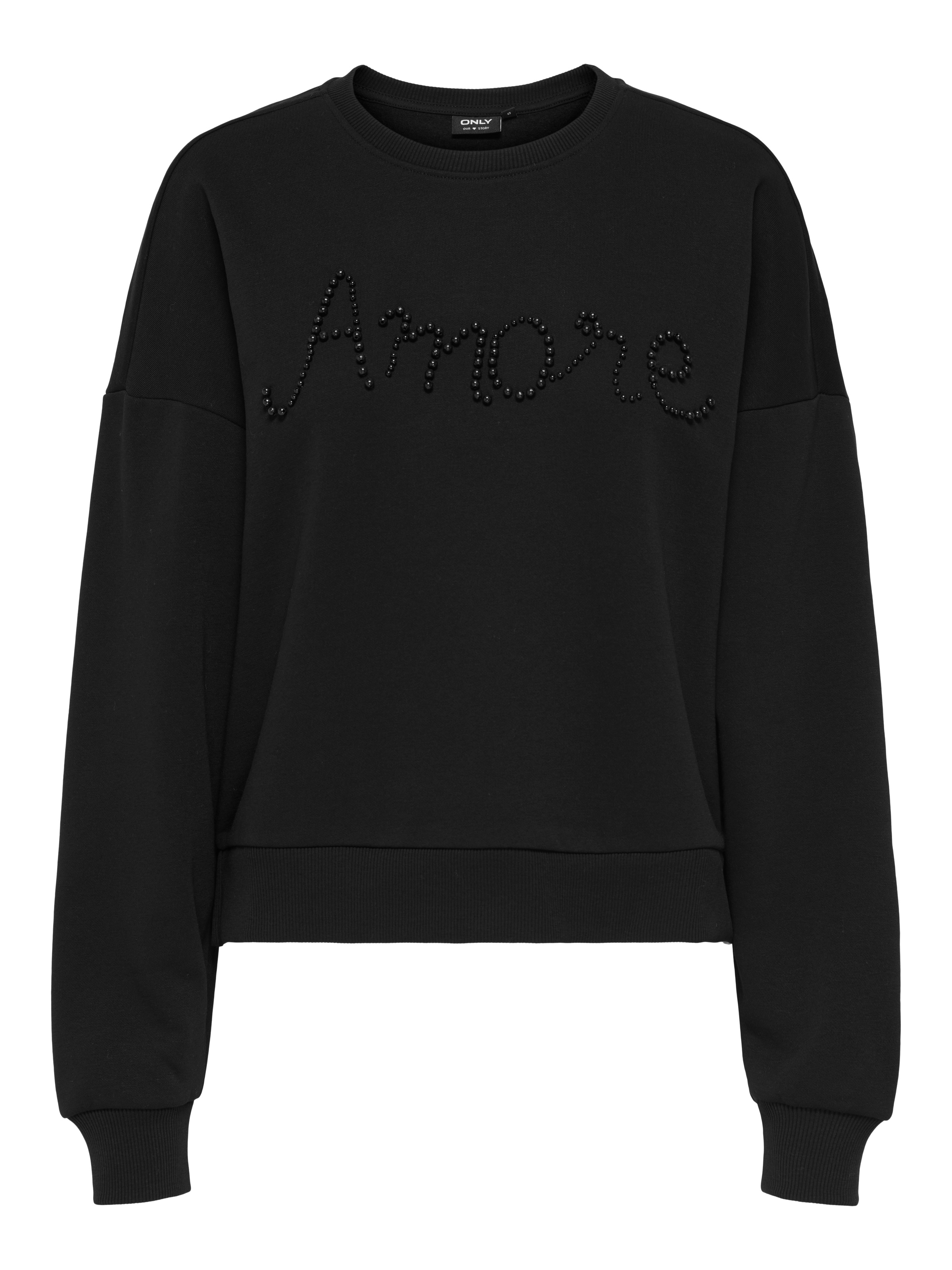 ONLY Sweatshirt »ONLJENNA L/S O-NECK EMB. BOX SWT«
