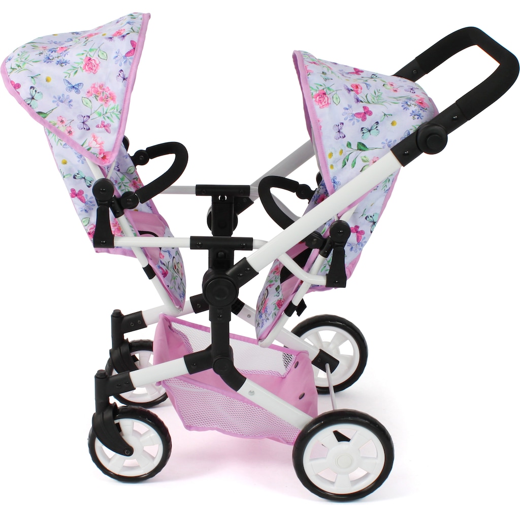 CHIC2000 Puppen-Zwillingsbuggy »Linus Duo, Flowers«