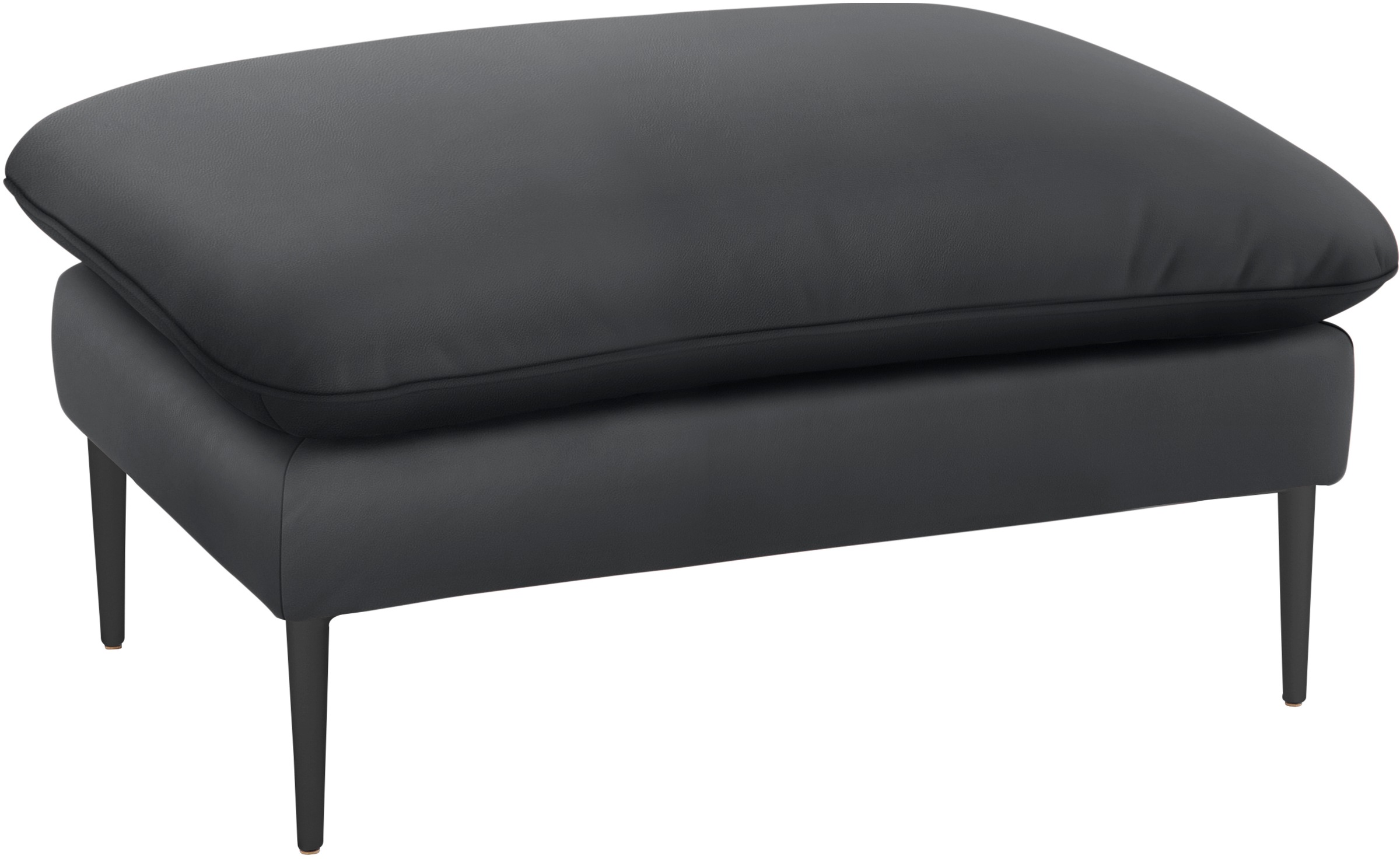 W.SCHILLIG Hocker »enjoy&MORE«, Füße schwarz pulverbeschichtet, Breite 106 cm