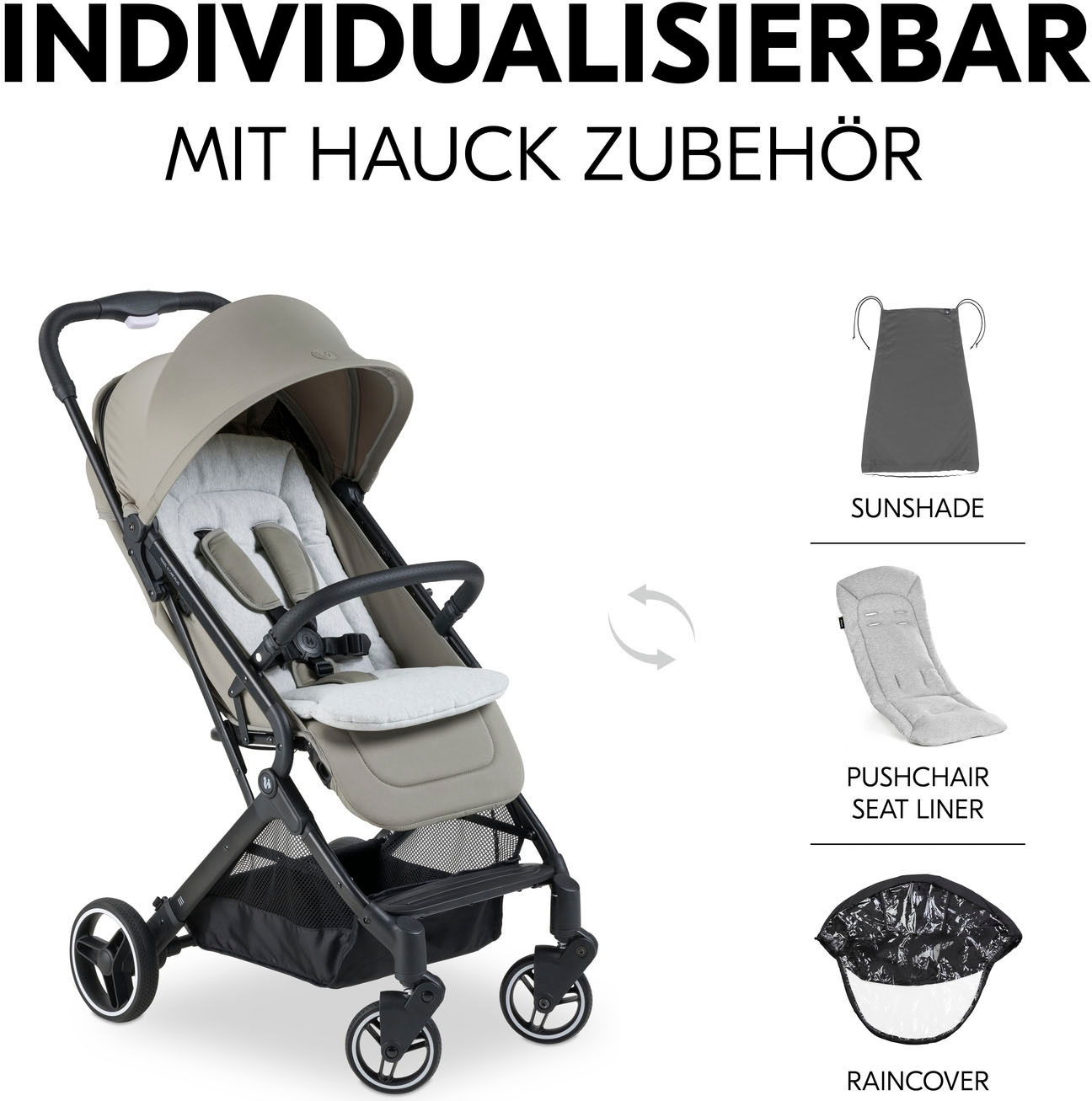 Hauck Kinder-Buggy »Travel N Care Plus, dark olive«, 22 kg