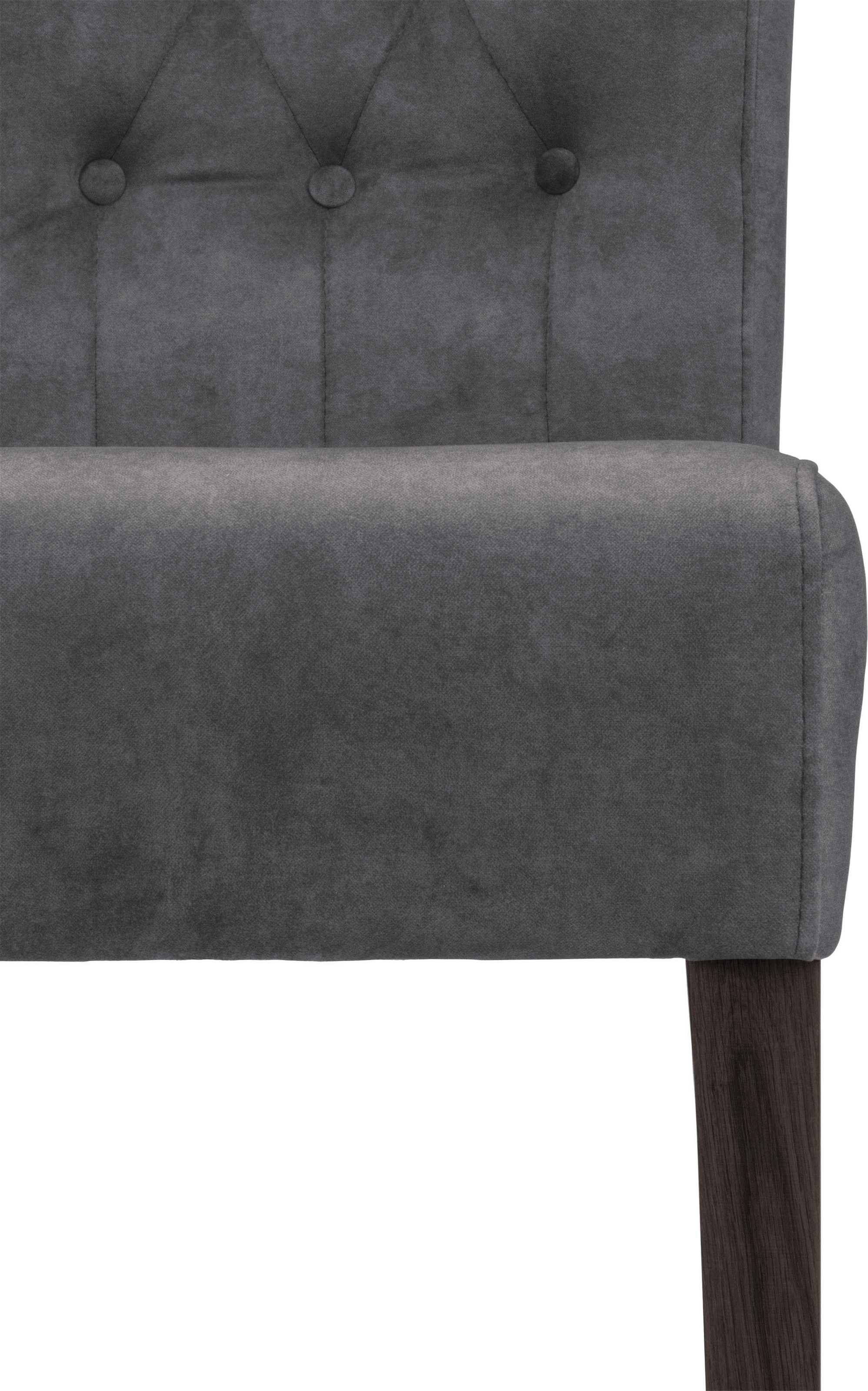 Home affaire Esszimmerstuhl »Queen BESTSELLER«, (Set), 2 St., Samtvelours, Polsterstuhl mit Knopfheftung, 2er, 4er oder 6er Set