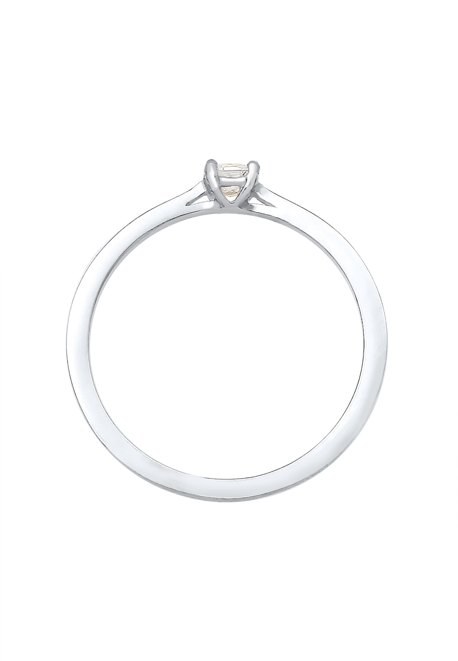 Elli DIAMONDS Trauring »Ring Diamant 0.1 ct. Solitär Verlobung 925 Silber«