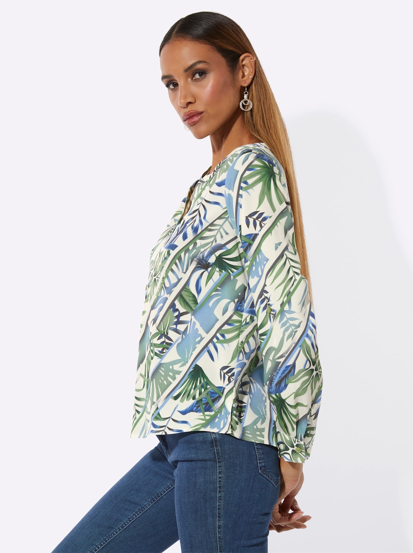 creation L Langarmbluse