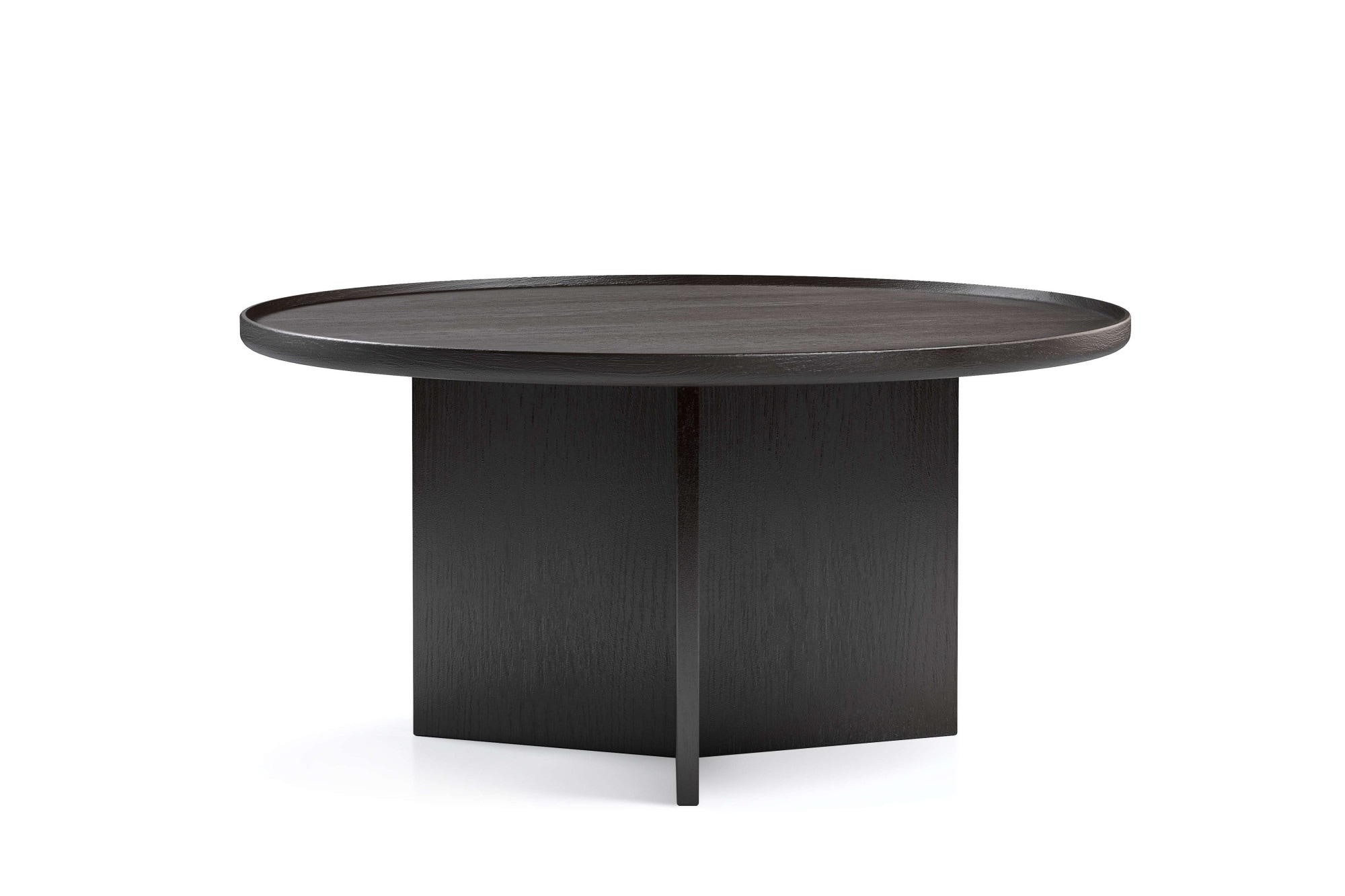 Woodman Couchtisch »Cala« 83/83/42 cm,  Breite 83 cm, rund, Tischplatte aus massiver Eiche, FSC® zertifiziert