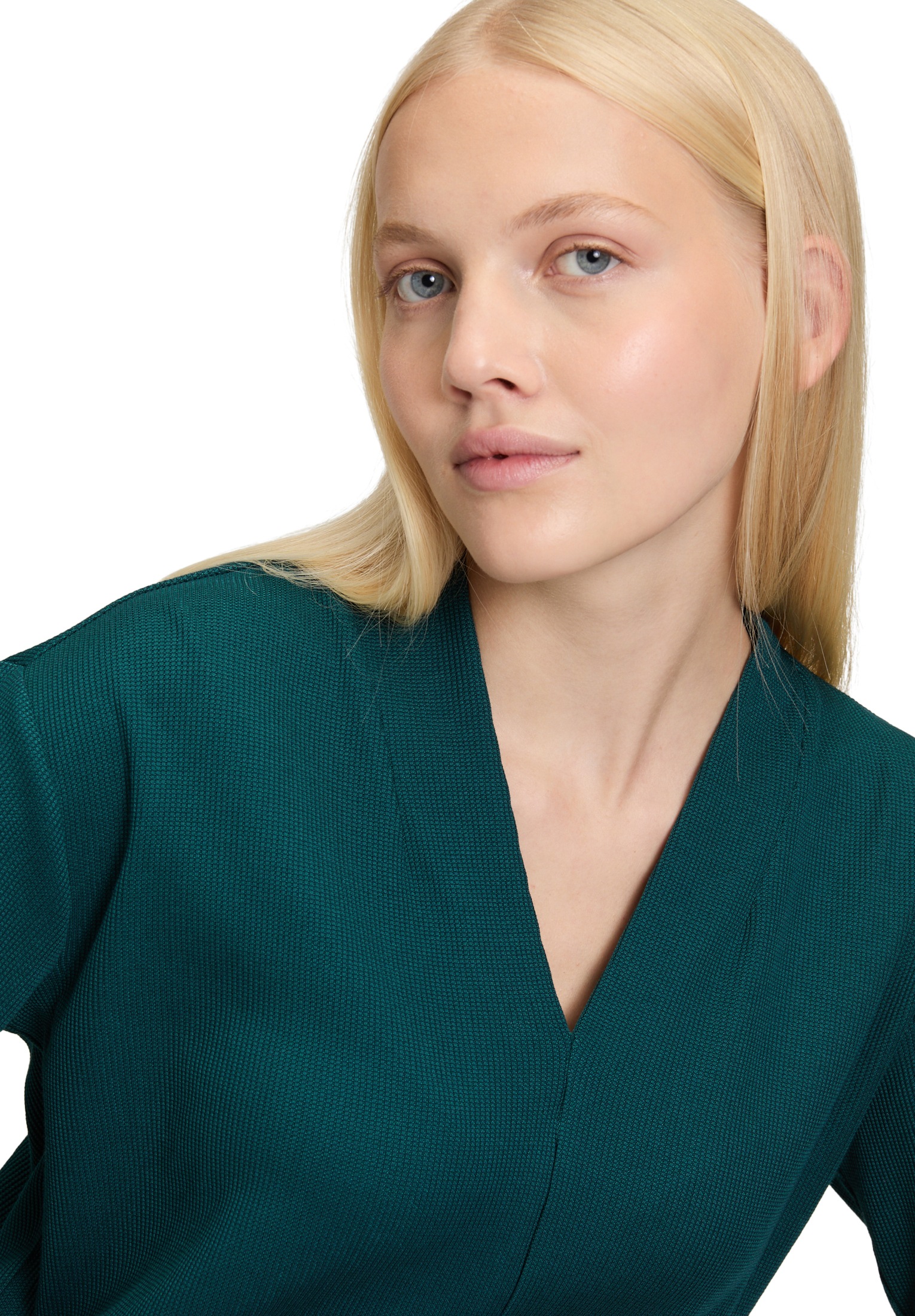 Betty&Co Langarmshirt »Casual-Shirt mit V-Ausschnitt«