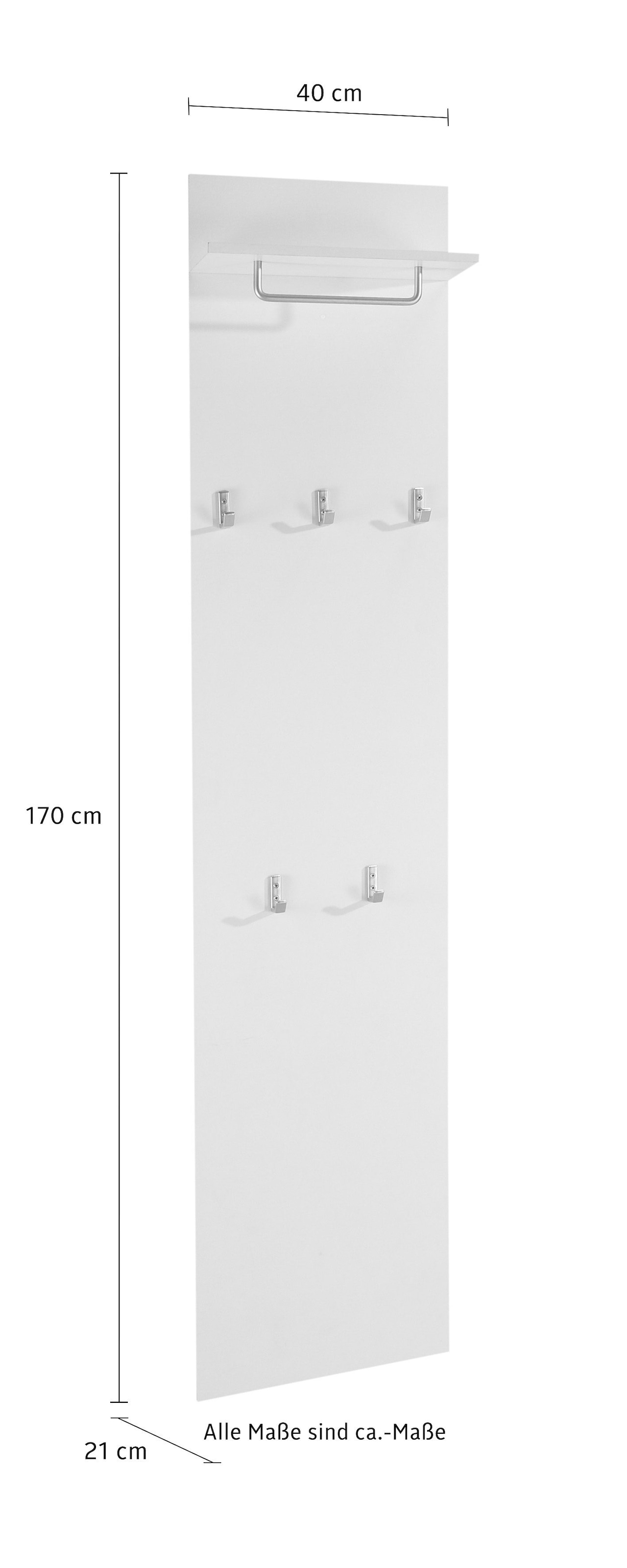 Höhe auf Raten Garderobenpaneel borchardt »Rena«, 160 bestellen Möbel cm