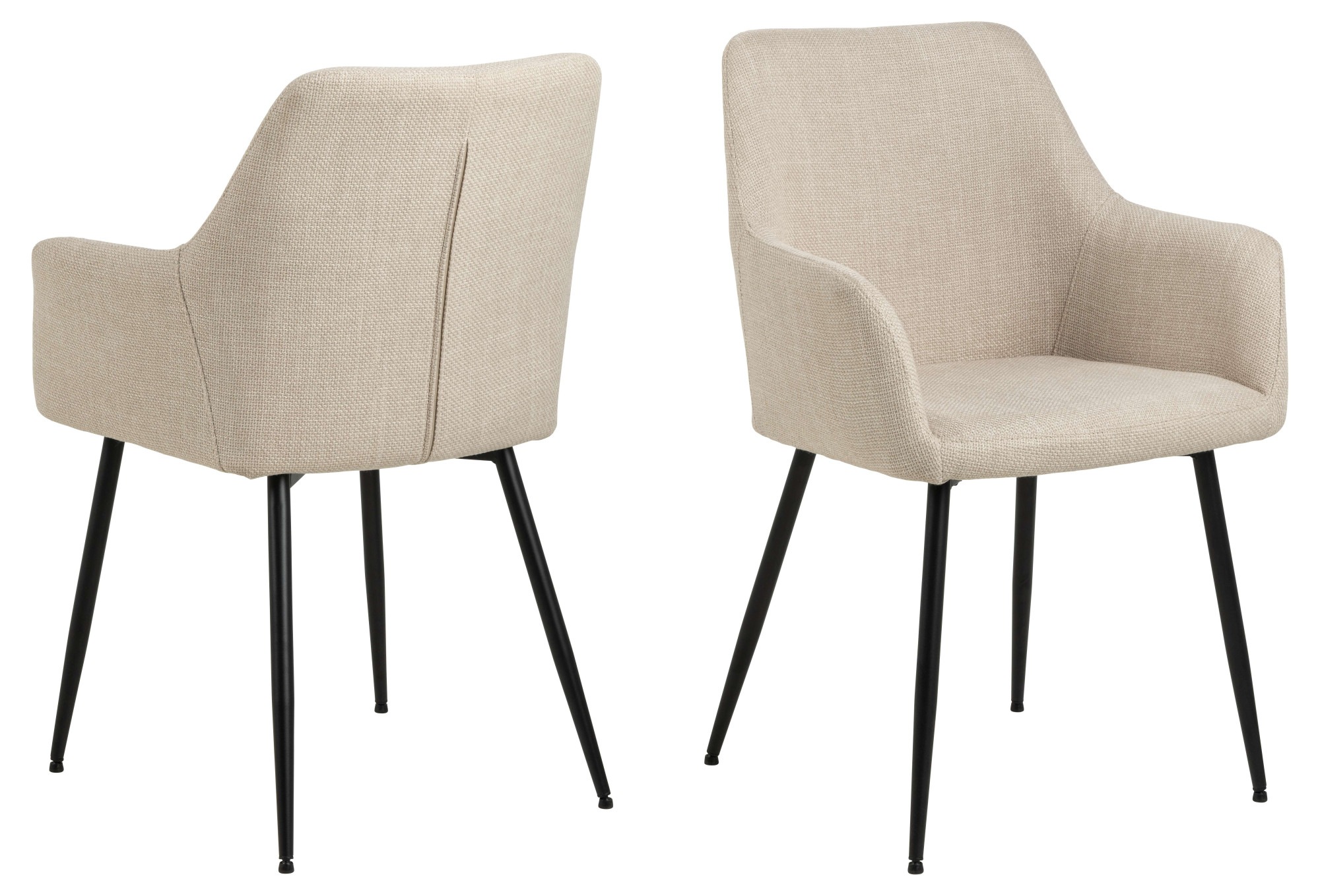 ACTONA GROUP Esszimmer-Set »Essgruppe, Speisetisch mit Stühlen«, (Komplett-Set, 5 St., 1x Tisch + 4x Stühle), Rechteckig Esstisch + 4x Stühle, grau keramik, beige,140x80x75cm