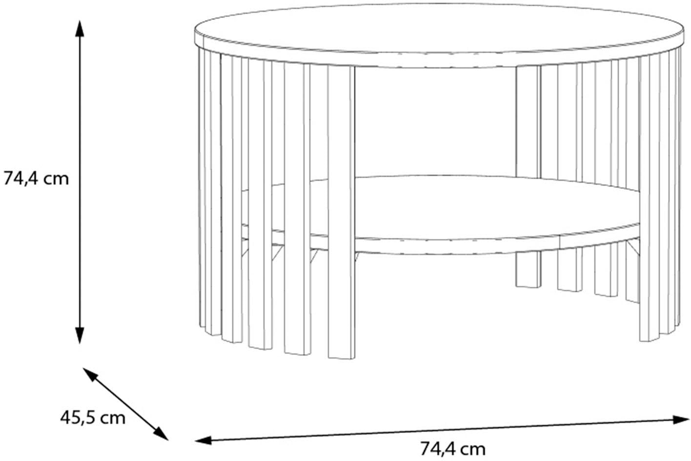 FORTE Couchtisch »Ranflury«, Breite ca. 74,4 cm