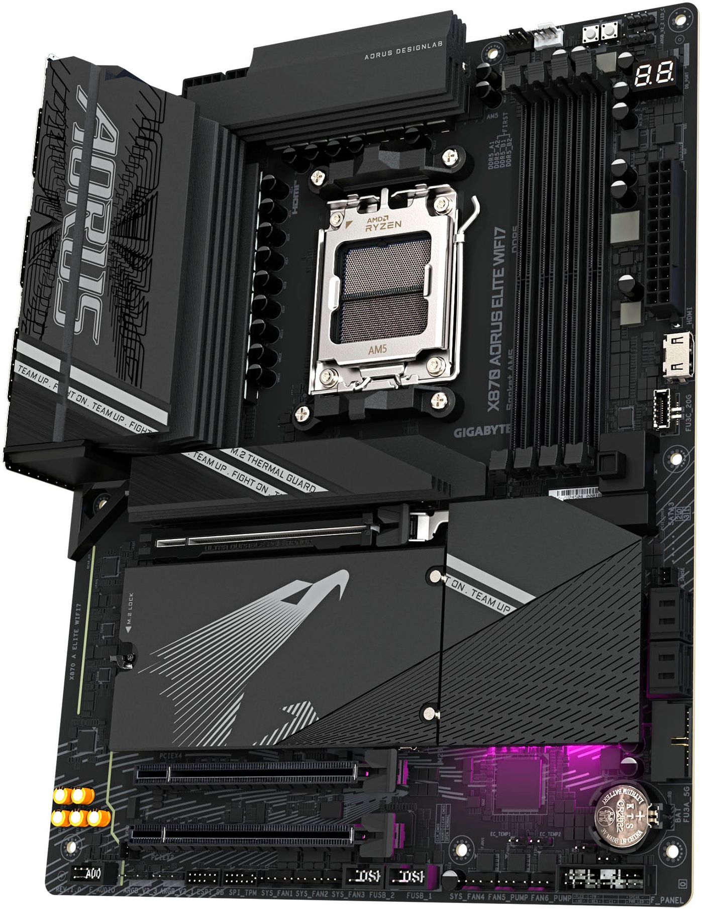 Gigabyte Mainboard »X870 AORUS ELITE WIFI7 Mainboard - Unterstützt AMD Ryzen 9000 CPUs, 16«