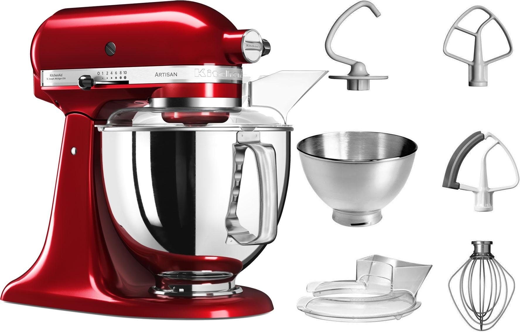 mit KitchenAid Jahren Wert Zubehör »5KSM175PSECA von Küchenmaschine UVP ca. LIEBESAPFEL-ROT«, 3 XXL 112,-€ mit Garantie im