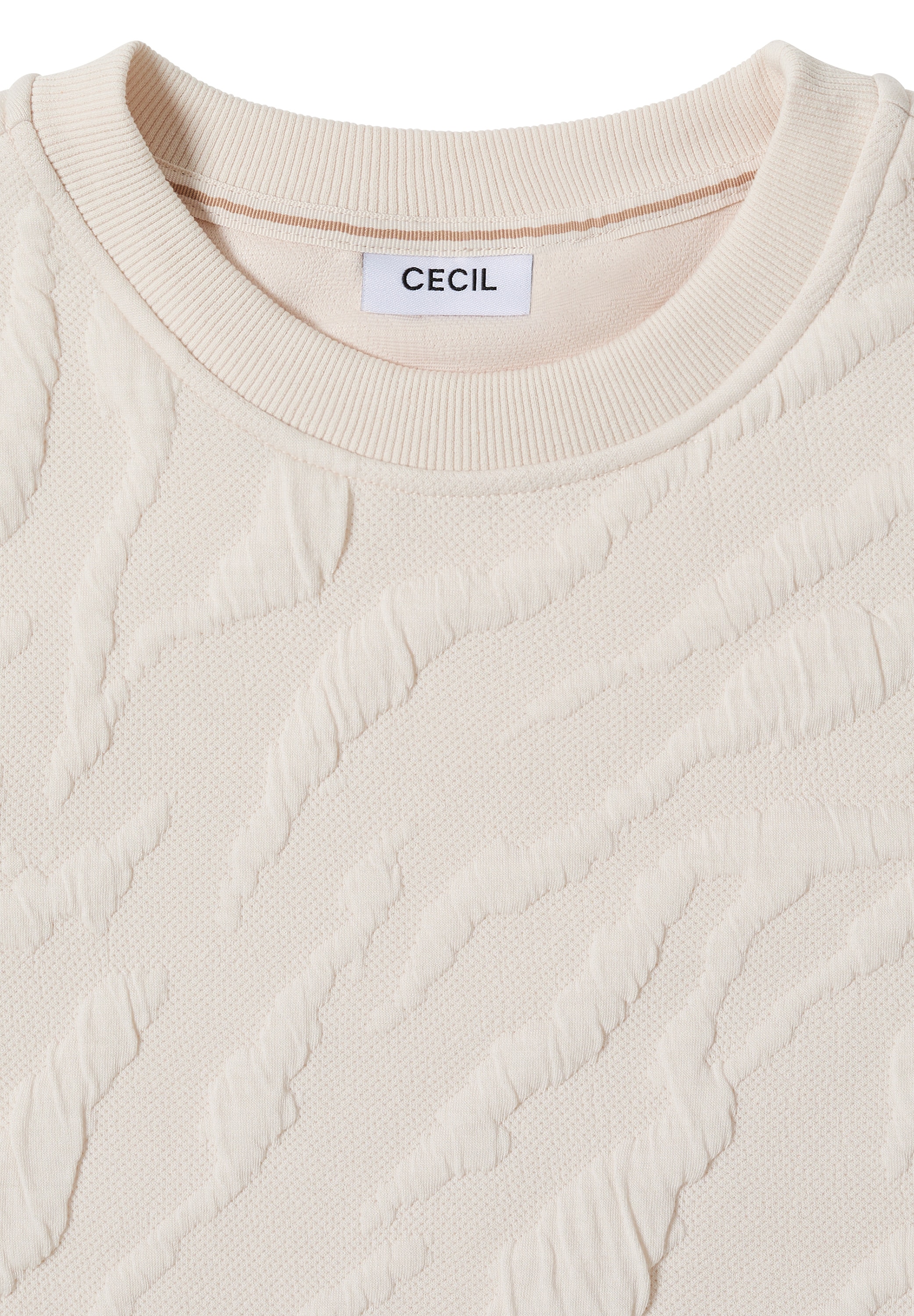 Cecil Sweatshirt , mit Zebra Strukturmuster
