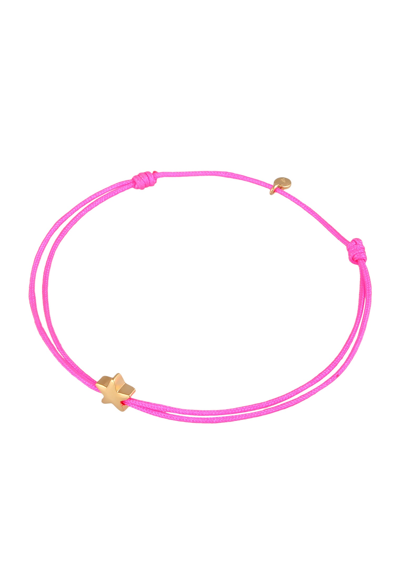 Elli Armkette »Armband Stern Astro Textilband 925 Silber«