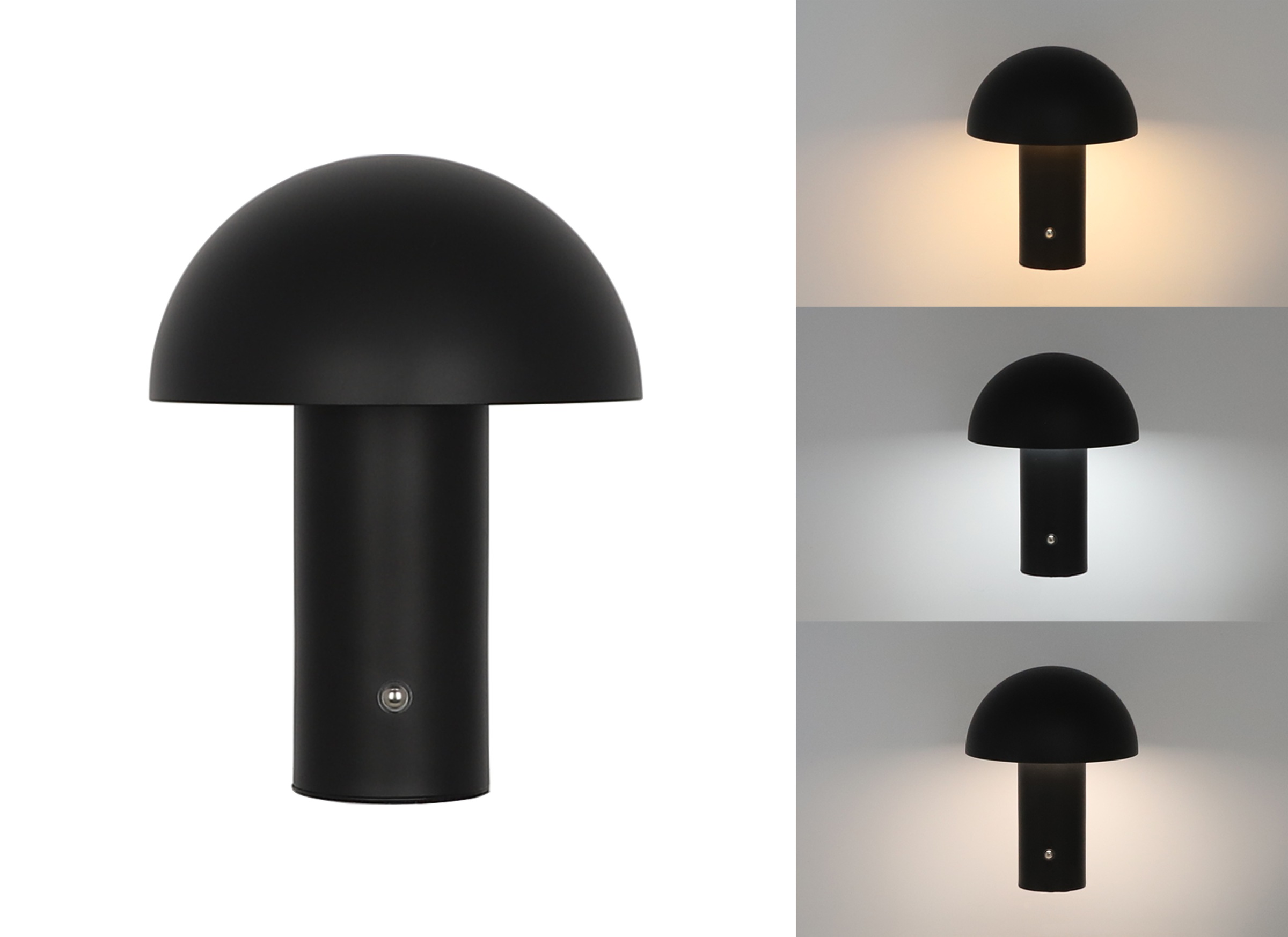 s.Oliver LED Tischleuchte »Hillu« LED-Modul 1 Stk. warmweiß - kaltweiß dimmbar, Typ-C-Ladekabel, CCT, Akku, Tischlampe kabellos, Akkulampe