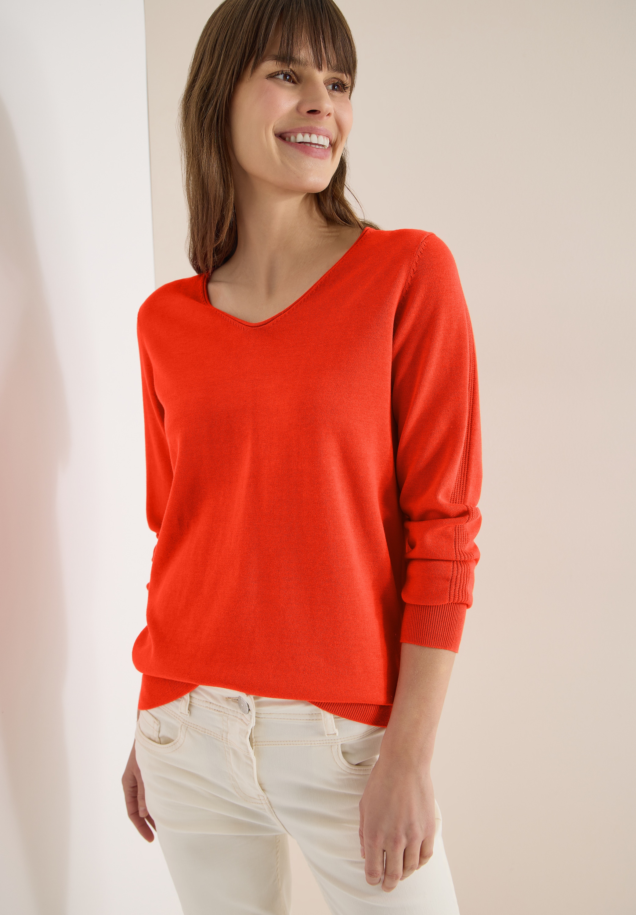 Cecil Strickpullover mit V-Ausschnitt