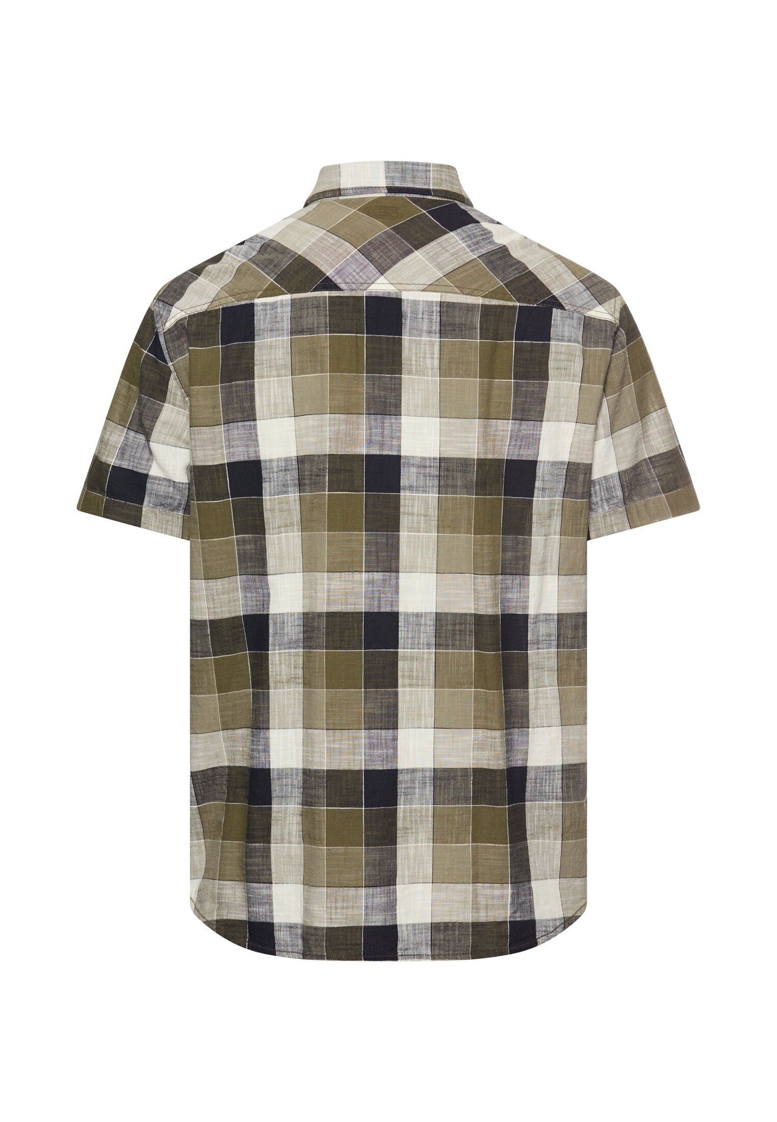 camel active Karohemd Kurzarm, mit Button-Down-Kragen