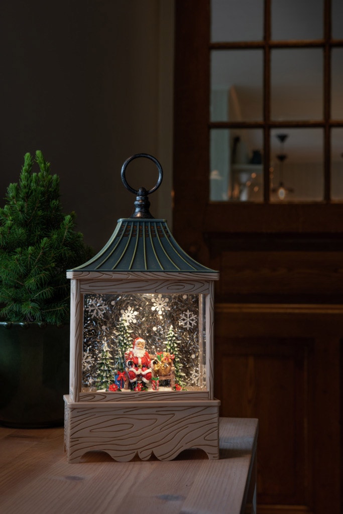 | LED wassergefüllt, online weiße 1 Laterne Weihnachtsdeko«, warm mit »Wasserlaterne KONSTSMIDE 3 Jahren Baum, und Santa Garantie Timer, kaufen XXL 5h naturfarben, Diode